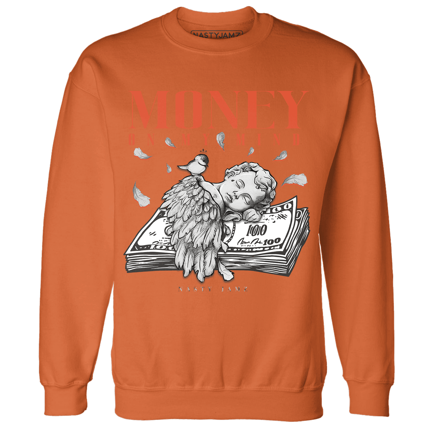Georgia Peach 3s Sweatshirt Match Money On My Mind Angel - NastyJamz