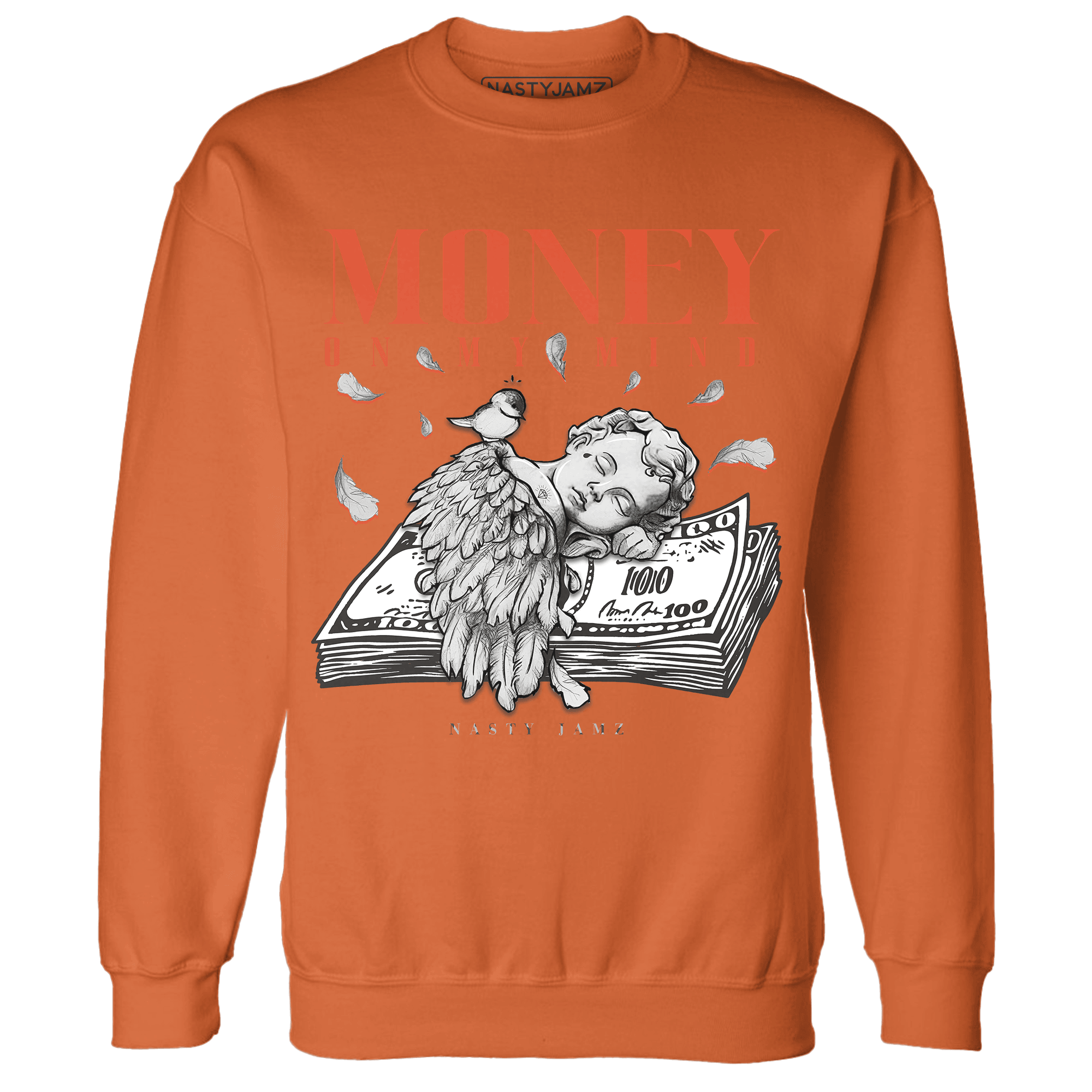 Georgia Peach 3s Sweatshirt Match Money On My Mind Angel - NastyJamz