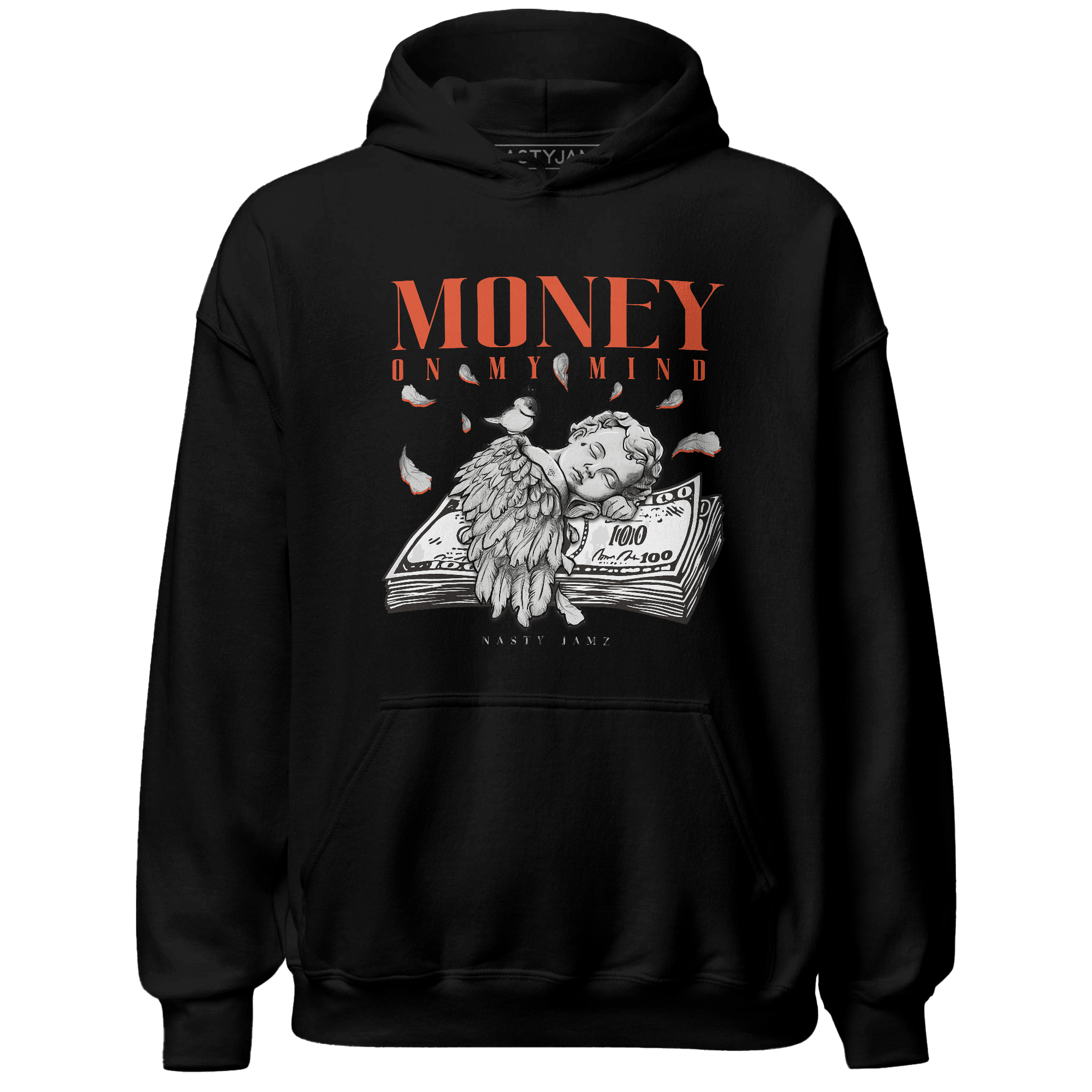 Georgia Peach 3s Hoodie Match Money On My Mind Angel - NastyJamz