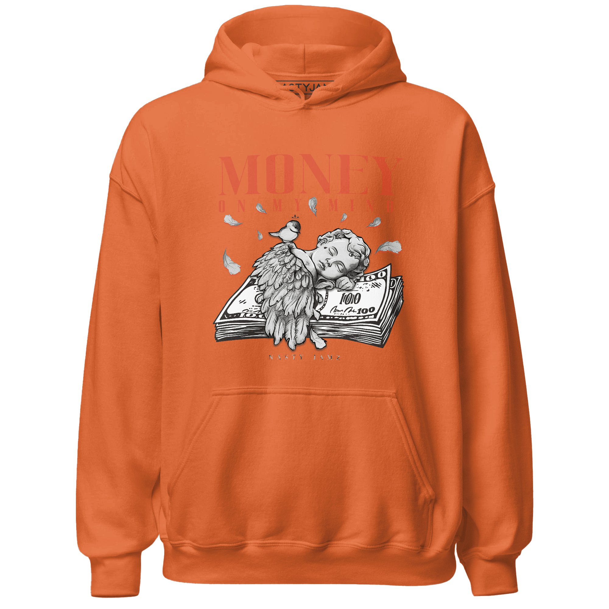 Georgia Peach 3s Hoodie Match Money On My Mind Angel - NastyJamz