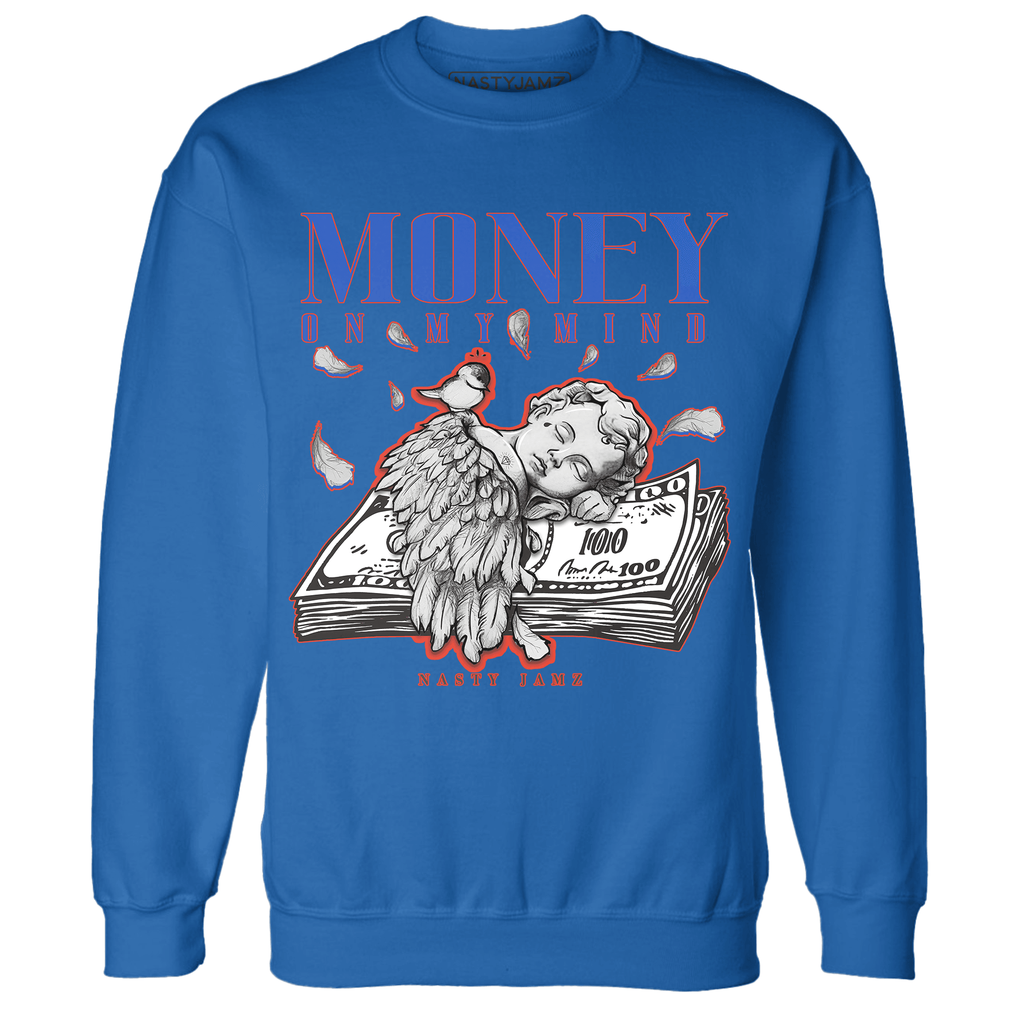 KB 4 Protro Philly Sweatshirt Match Money On My Mind Angel - NastyJamz