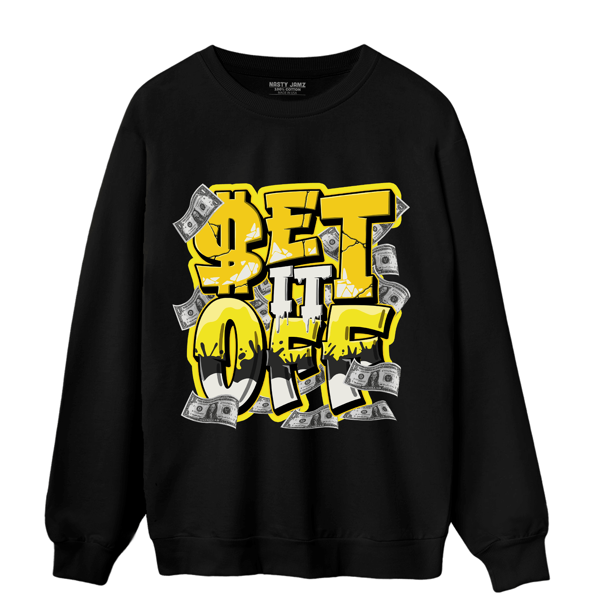 Vivid Sulfur 4s Sweatshirt Match Money Set It Off - NastyJamz