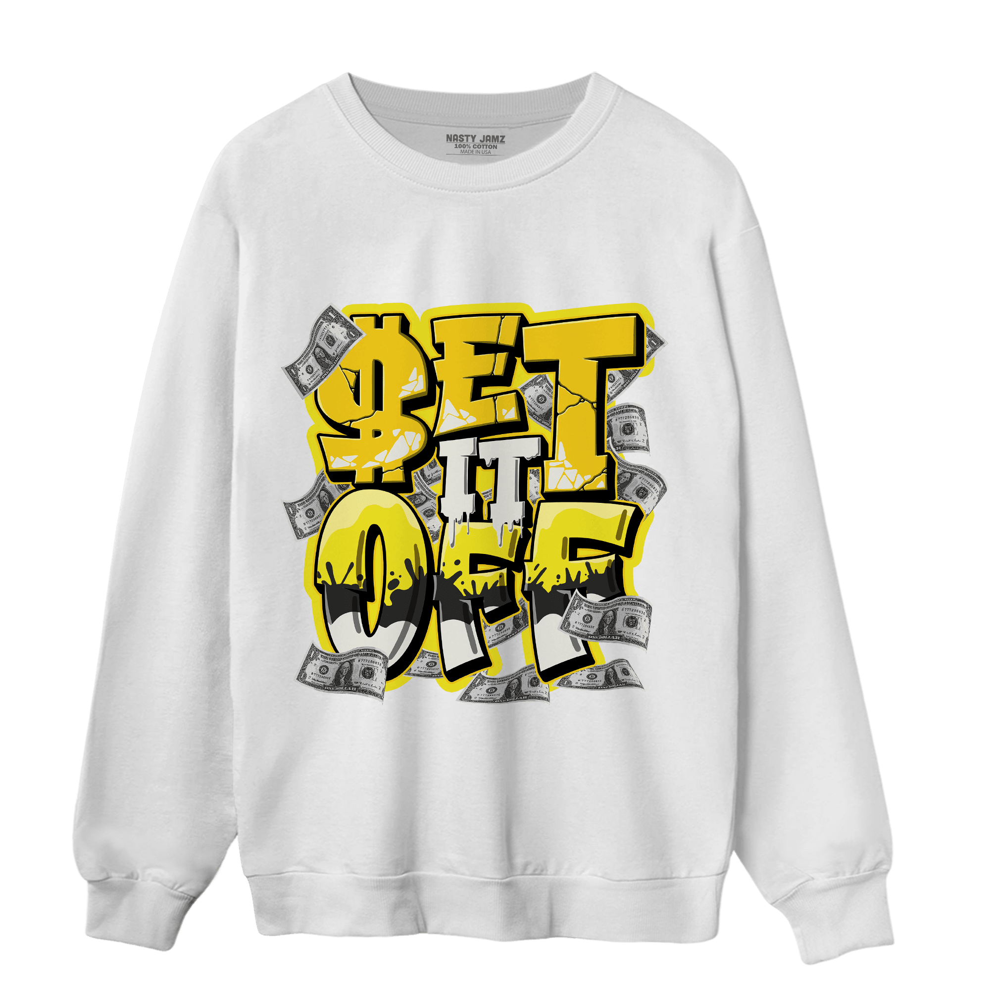 Vivid Sulfur 4s Sweatshirt Match Money Set It Off - NastyJamz