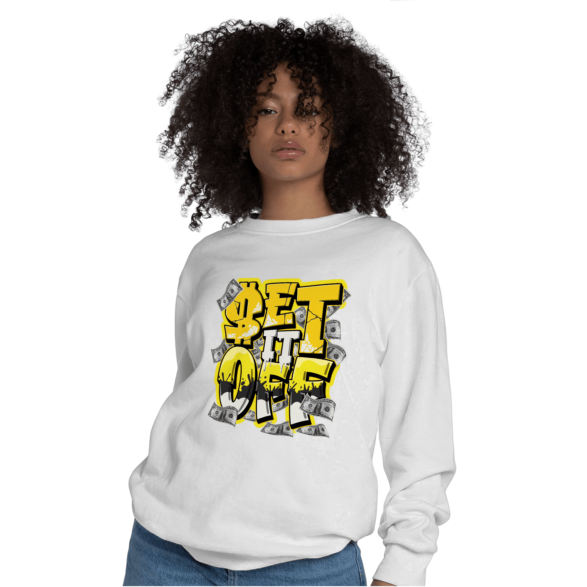 Vivid Sulfur 4s Sweatshirt Match Money Set It Off - NastyJamz