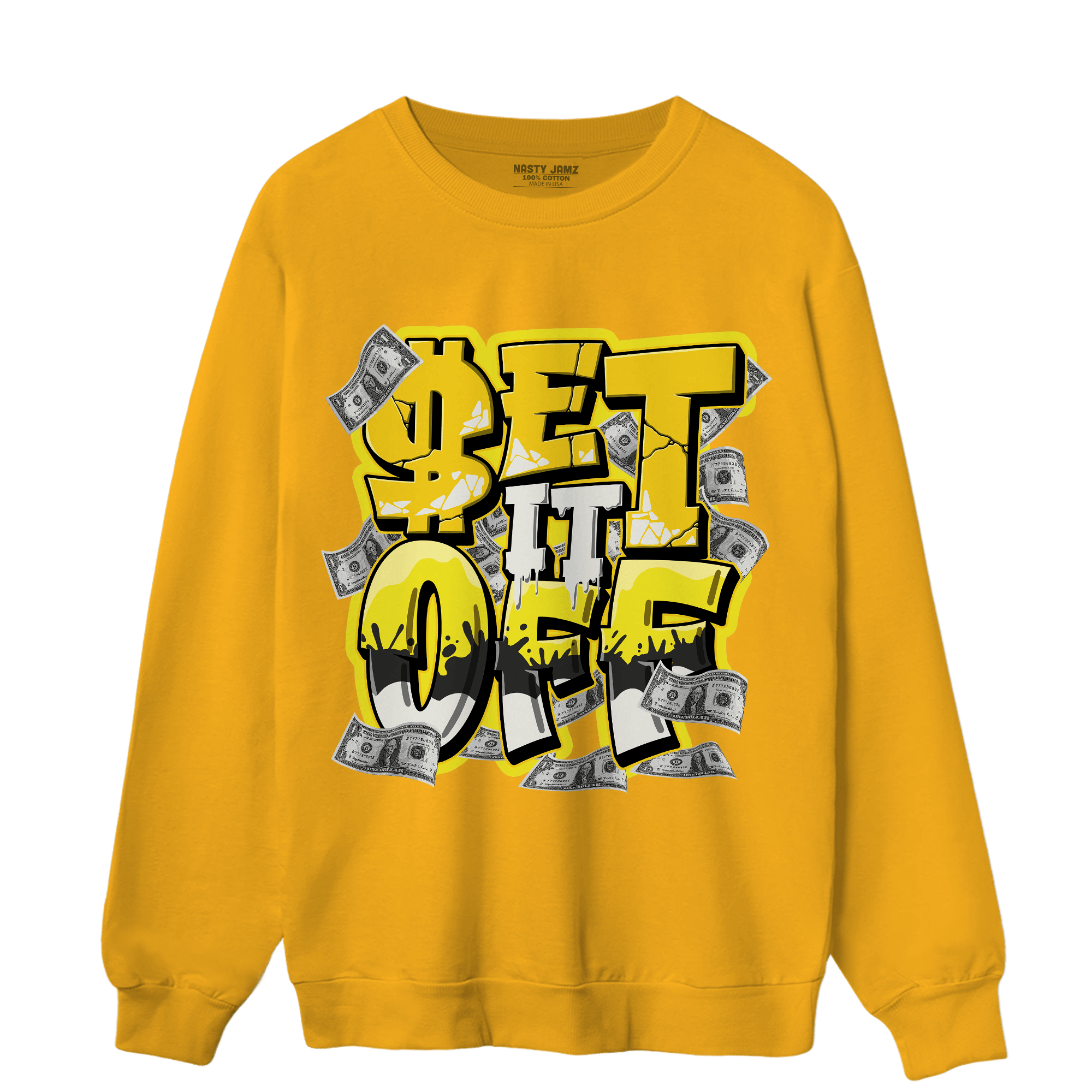 Vivid Sulfur 4s Sweatshirt Match Money Set It Off - NastyJamz