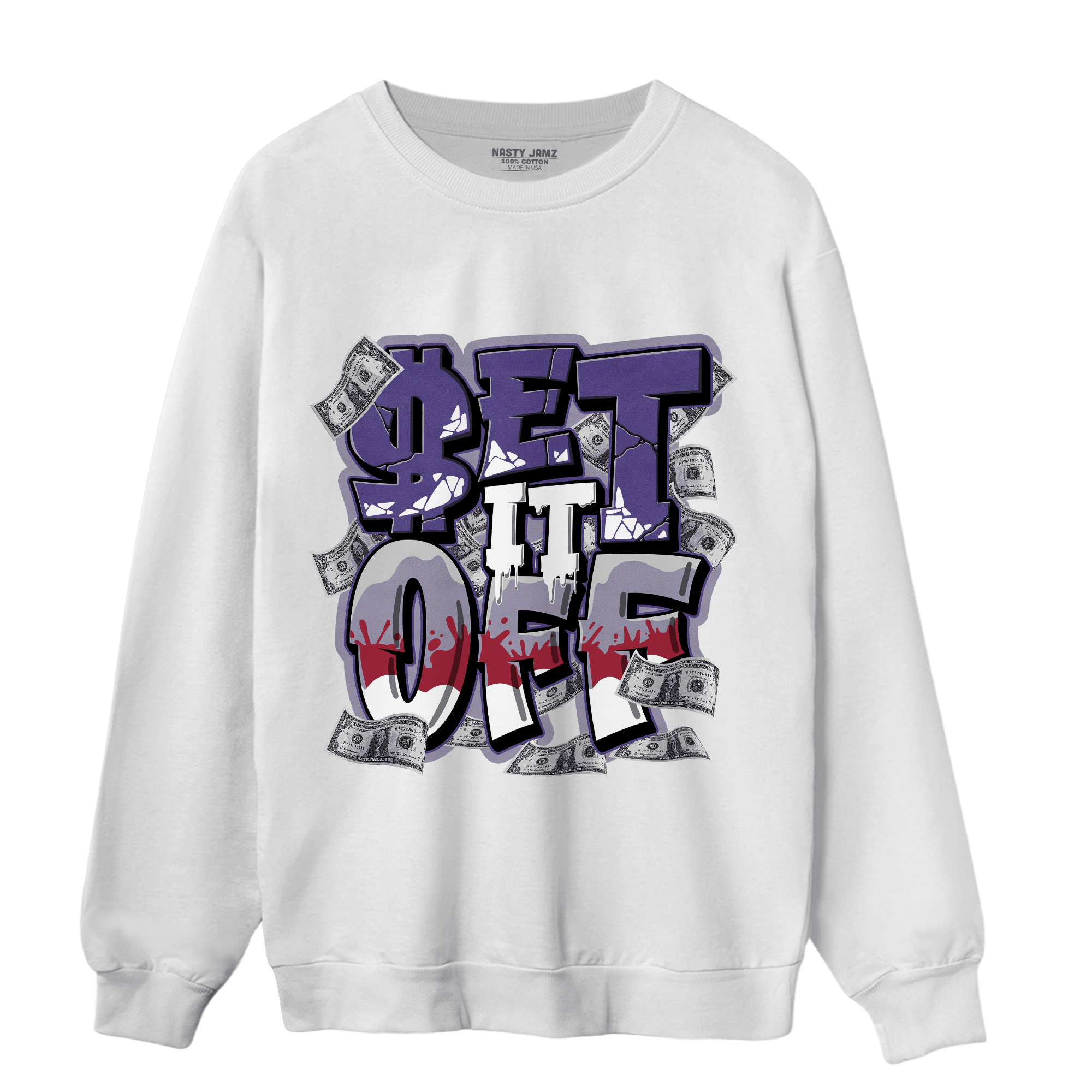 Dunk Low Plum Sweatshirt Match Money Set It Off - NastyJamz