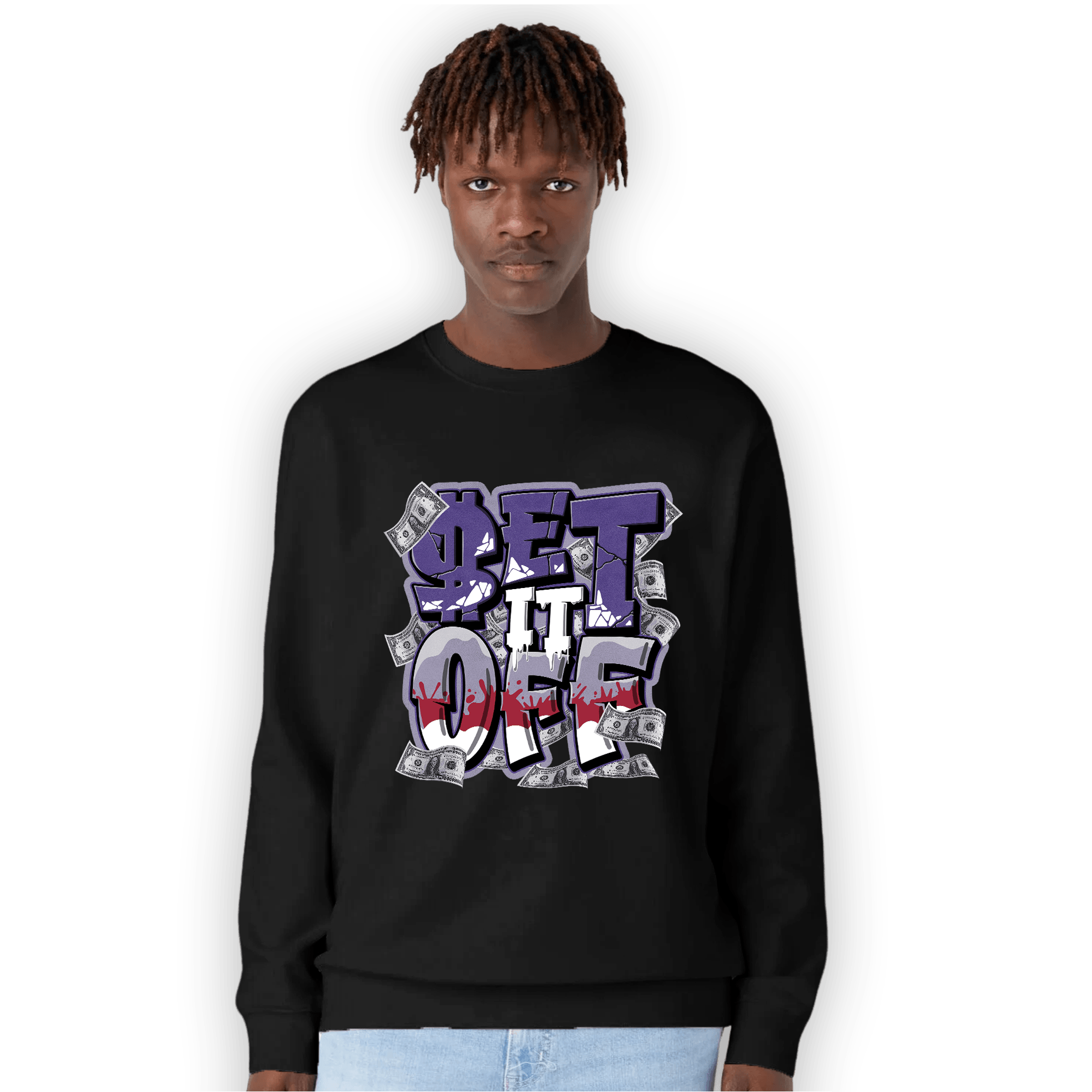 Dunk Low Plum Sweatshirt Match Money Set It Off - NastyJamz