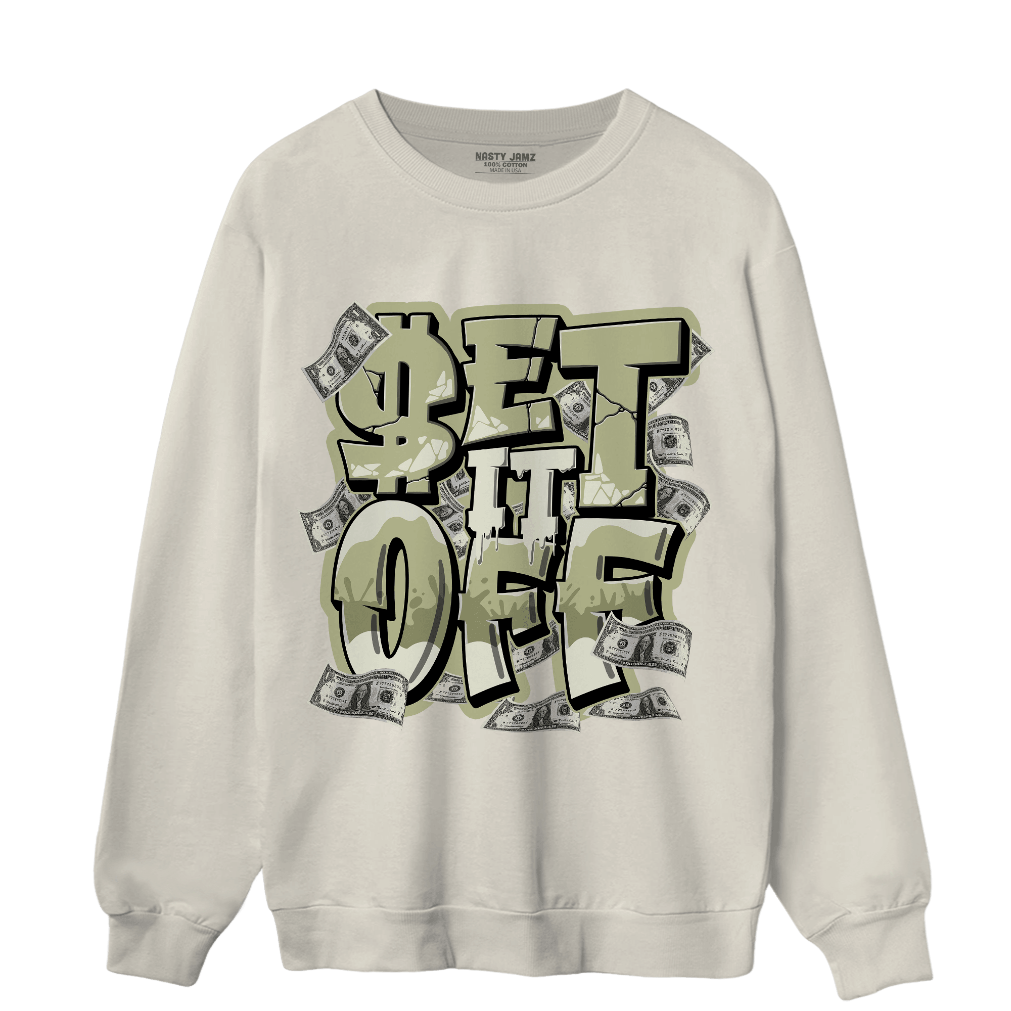 Yeezy Slide Resin Sweatshirt Match Money Set It Off - NastyJamz