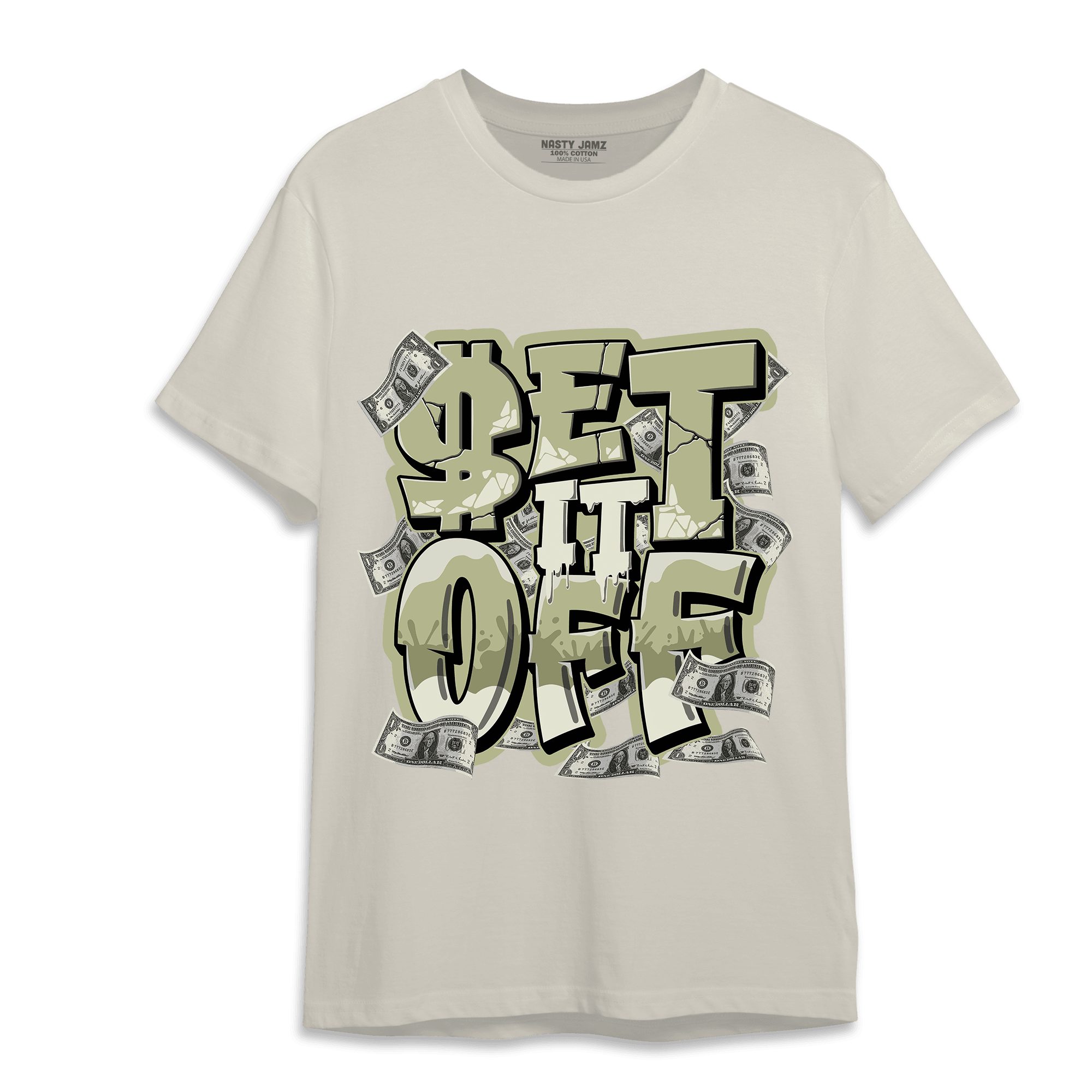 Yeezy Slide Resin T Shirt Match Money Set It Off - NastyJamz