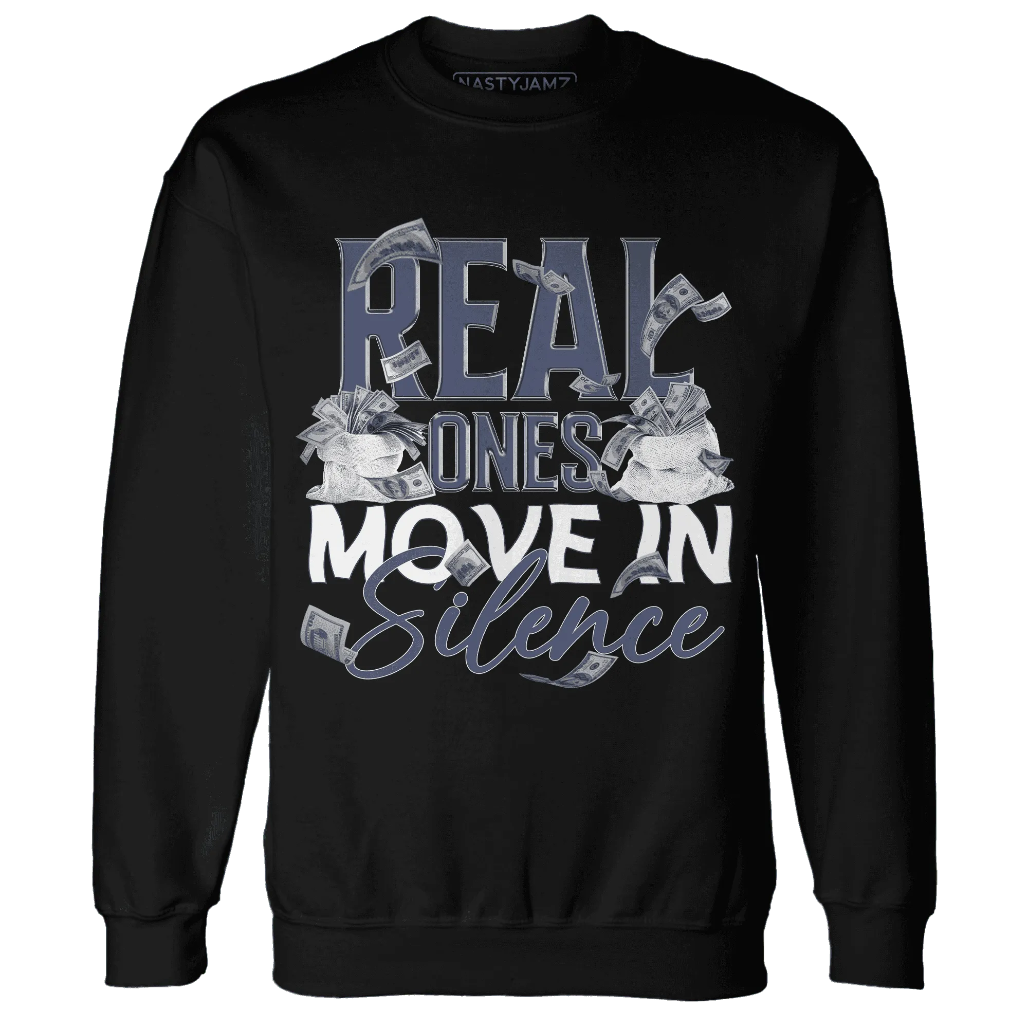 Low-Diffused-Blue-11s-Sweatshirt-Match-Move-In-Silence-Money