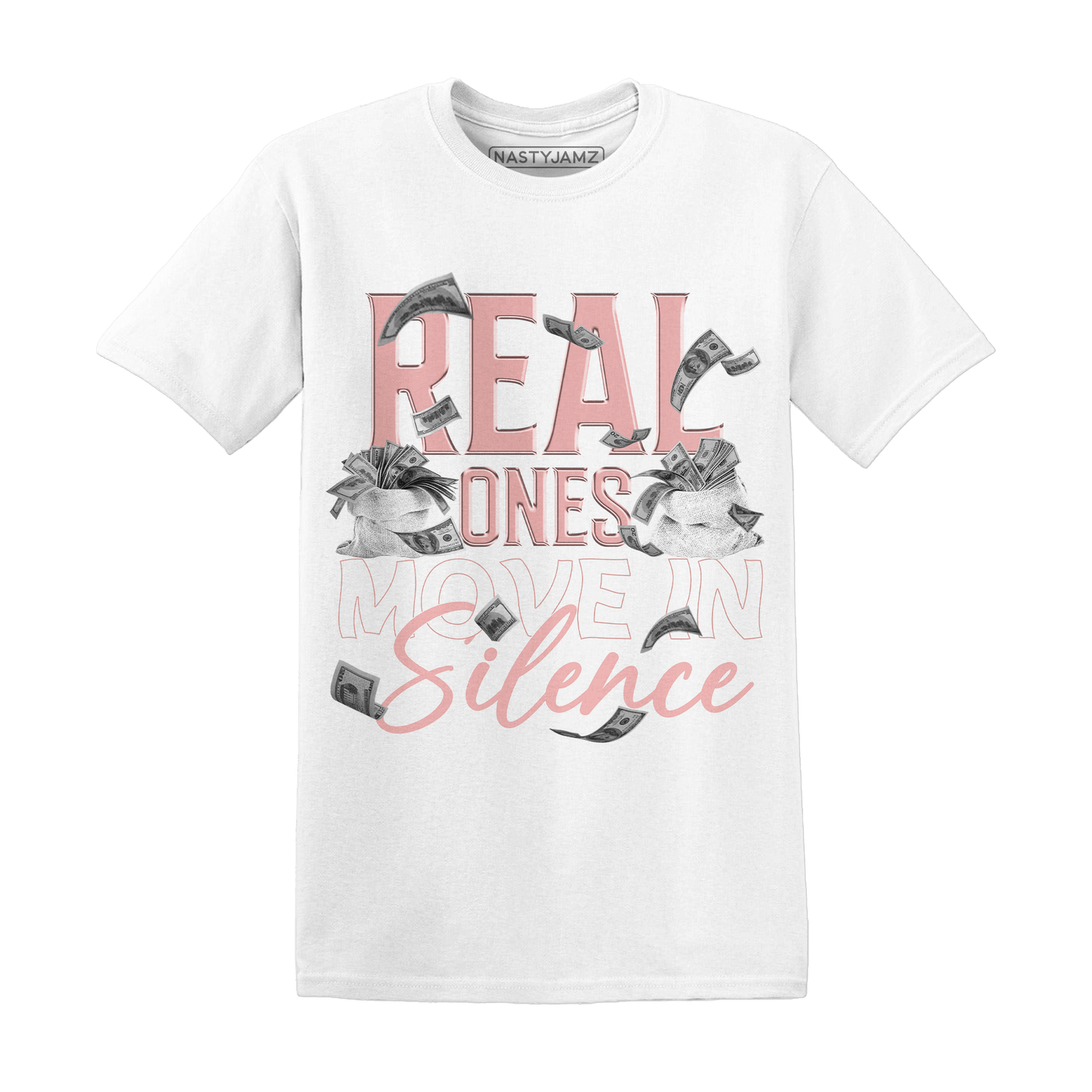 Low Legend Pink 11s T Shirt Match Move In Silence Money - NastyJamz
