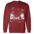 Retro Red Taxi 12s Sweatshirt Match Move In Silence Money - NastyJamz