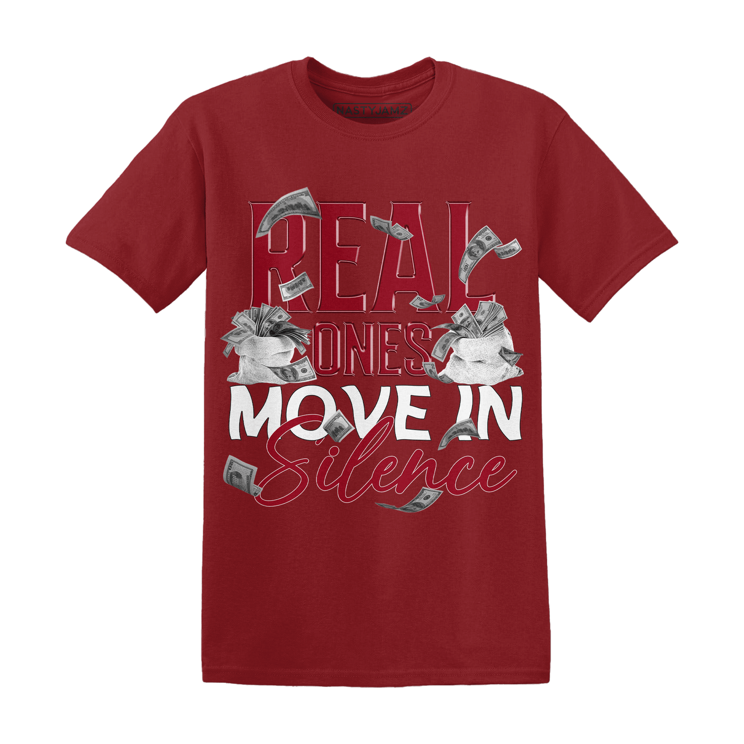 Retro Red Taxi 12s T Shirt Match Move In Silence Money - NastyJamz