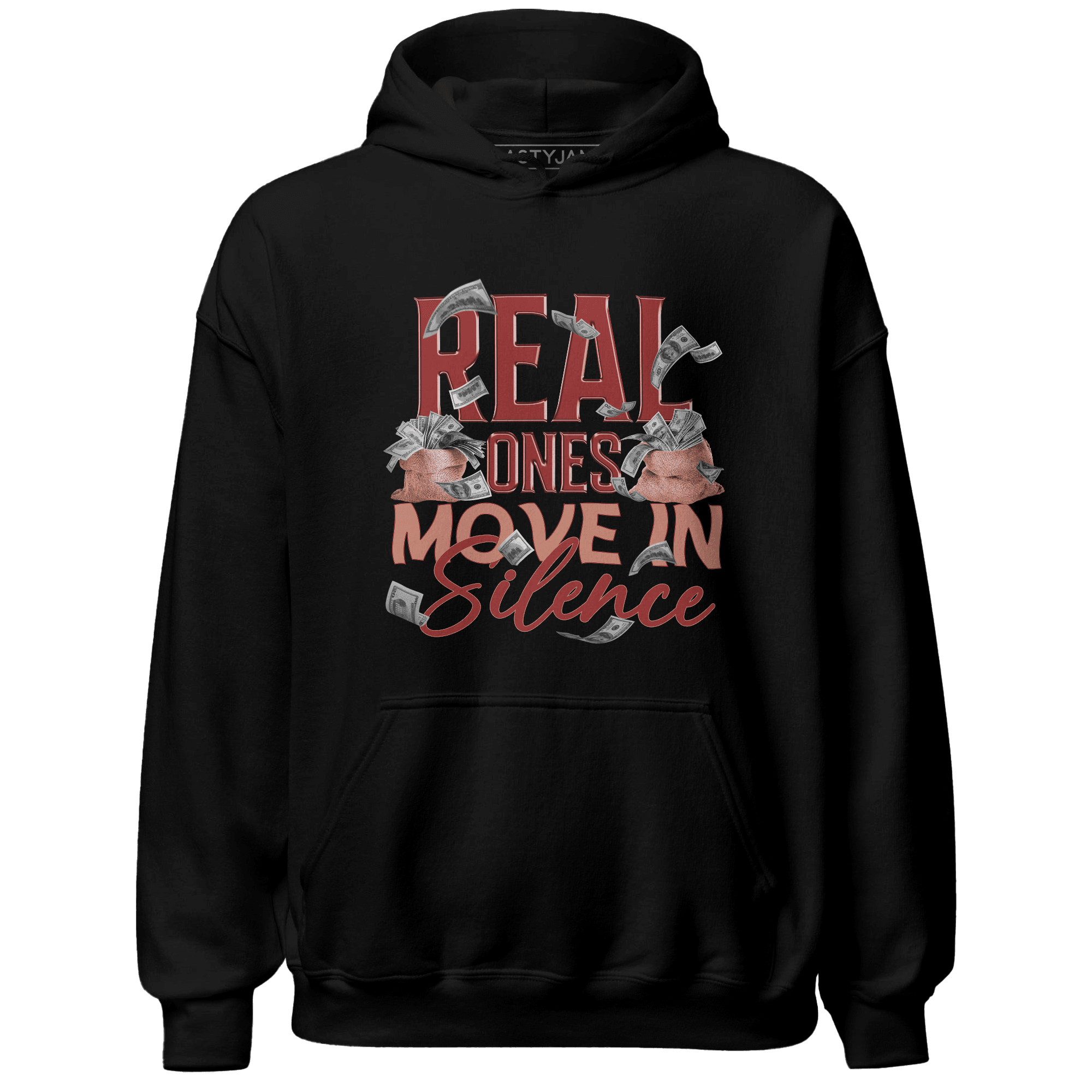 Dune Red 13s Hoodie Match Move In Silence Money - NastyJamz