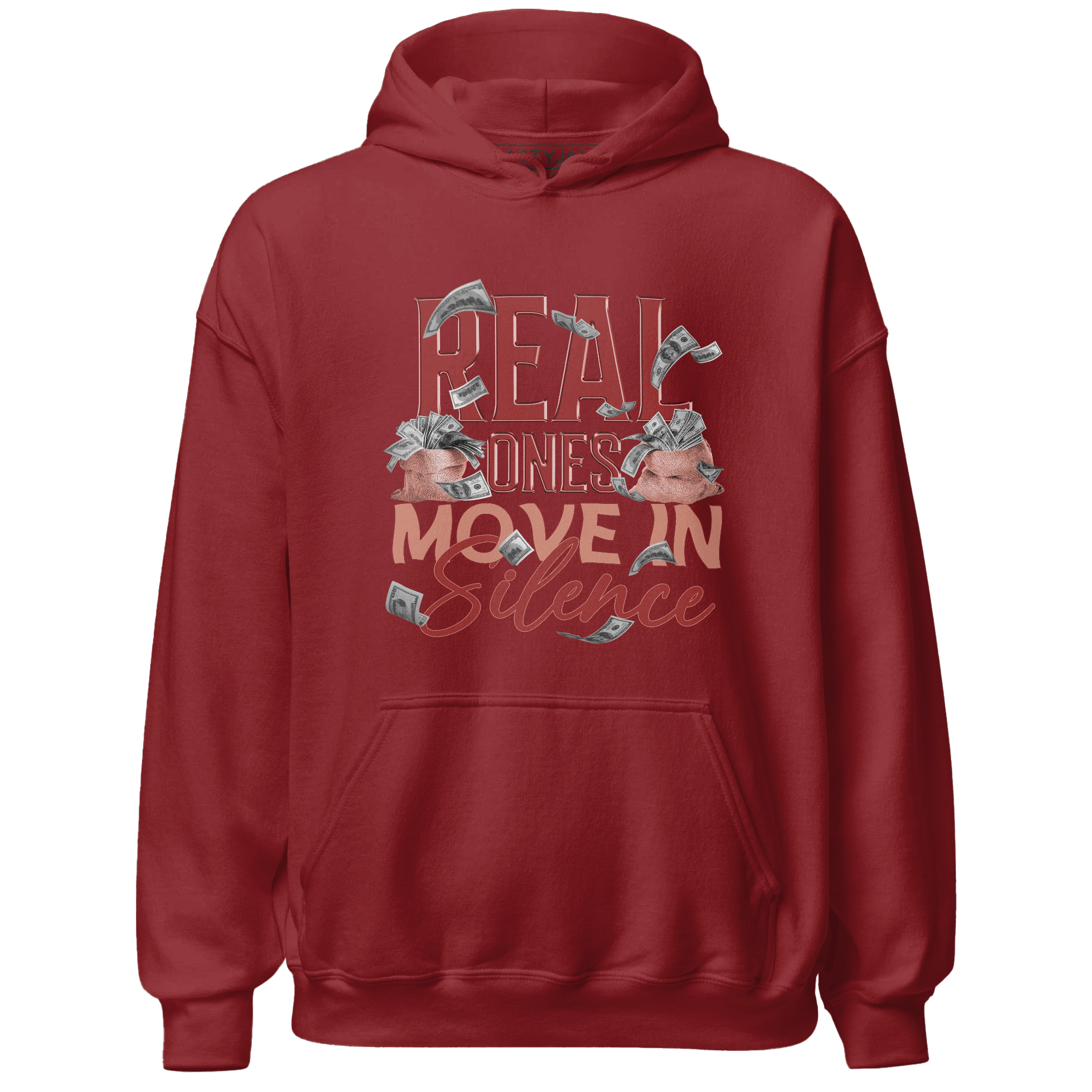 Dune Red 13s Hoodie Match Move In Silence Money - NastyJamz