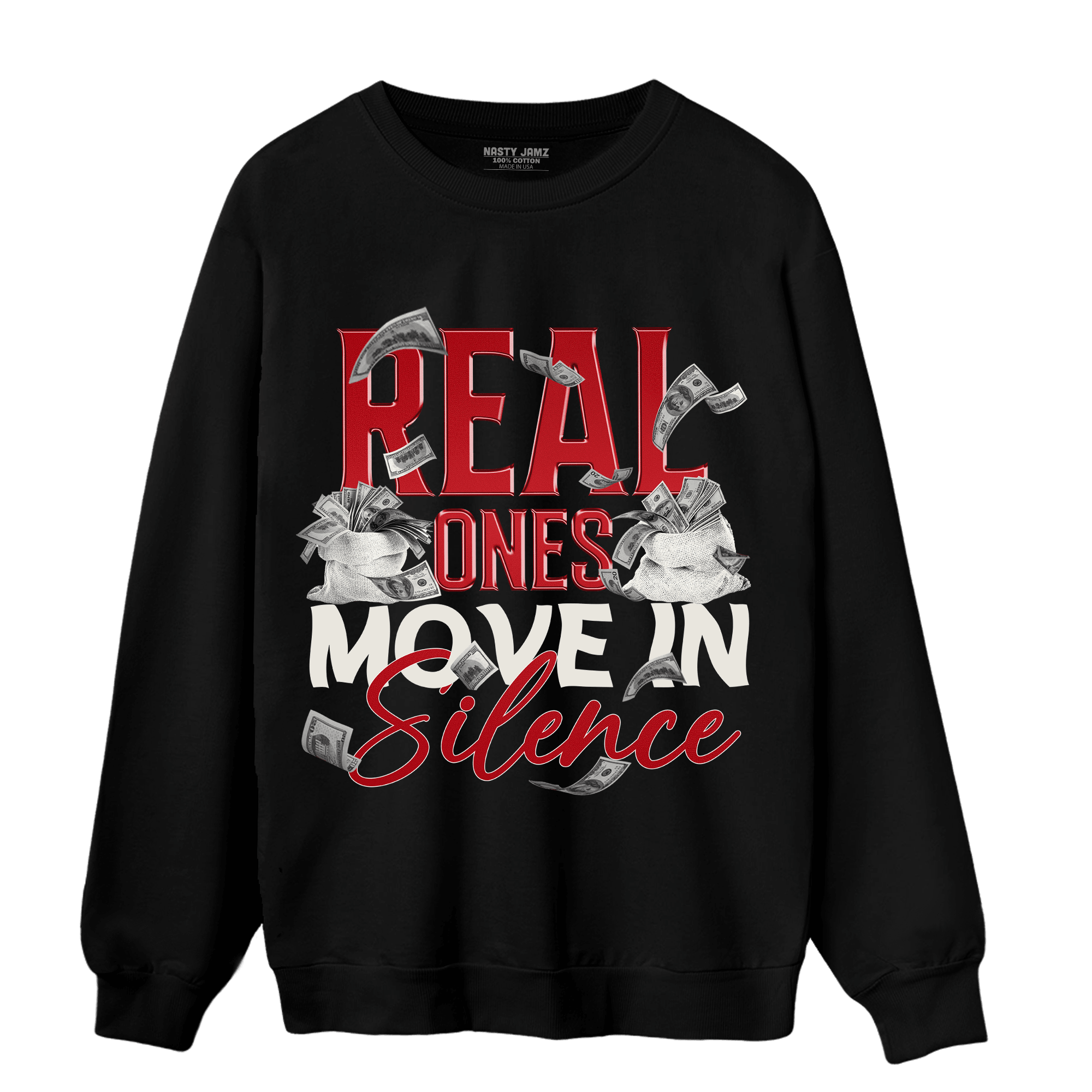Low OG Trophy Room 1s Sweatshirt Match Move In Silence Money - NastyJamz