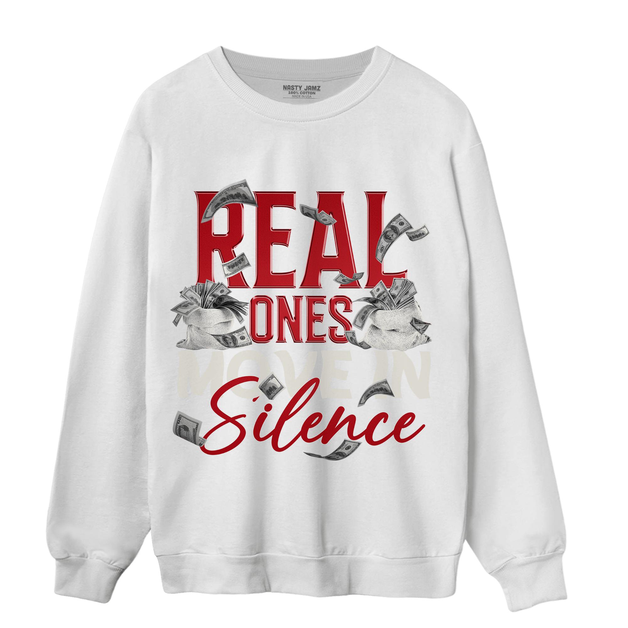 Low OG Trophy Room 1s Sweatshirt Match Move In Silence Money - NastyJamz