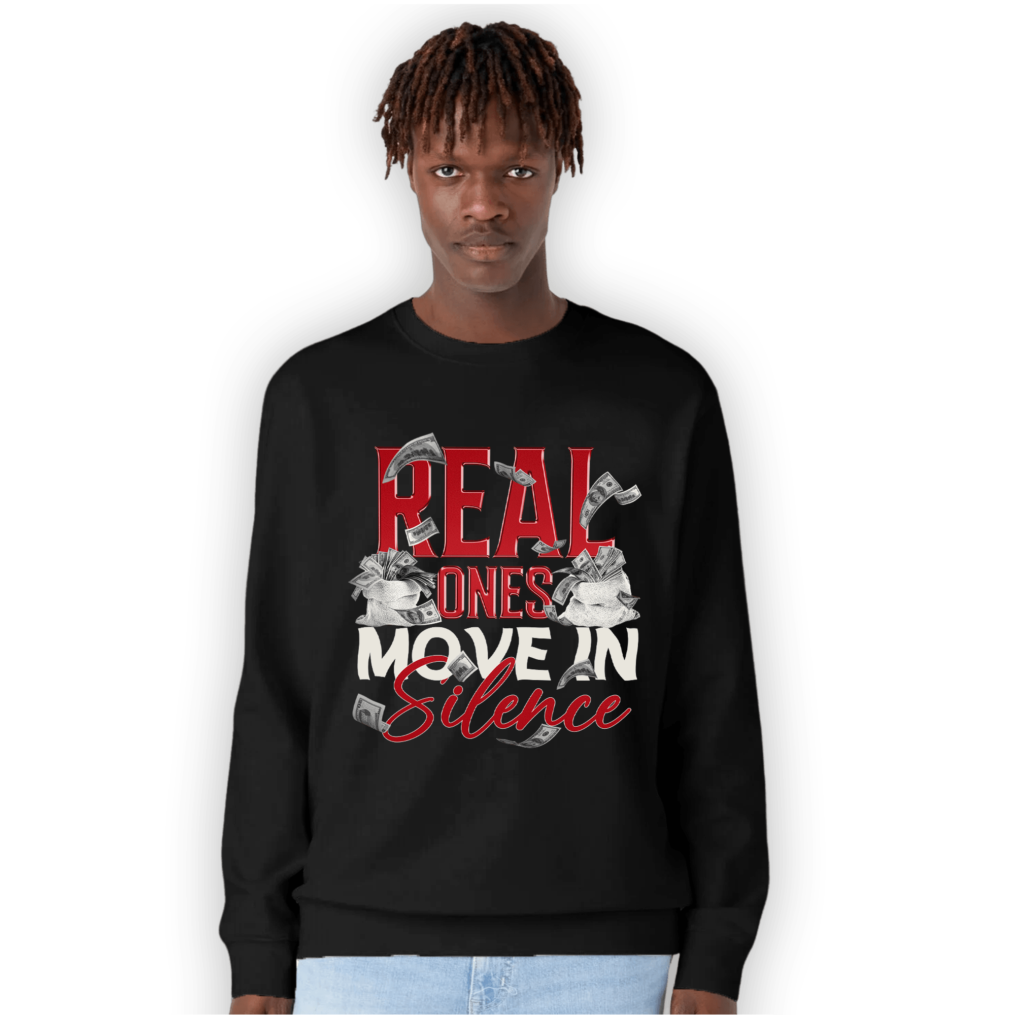 Low OG Trophy Room 1s Sweatshirt Match Move In Silence Money - NastyJamz