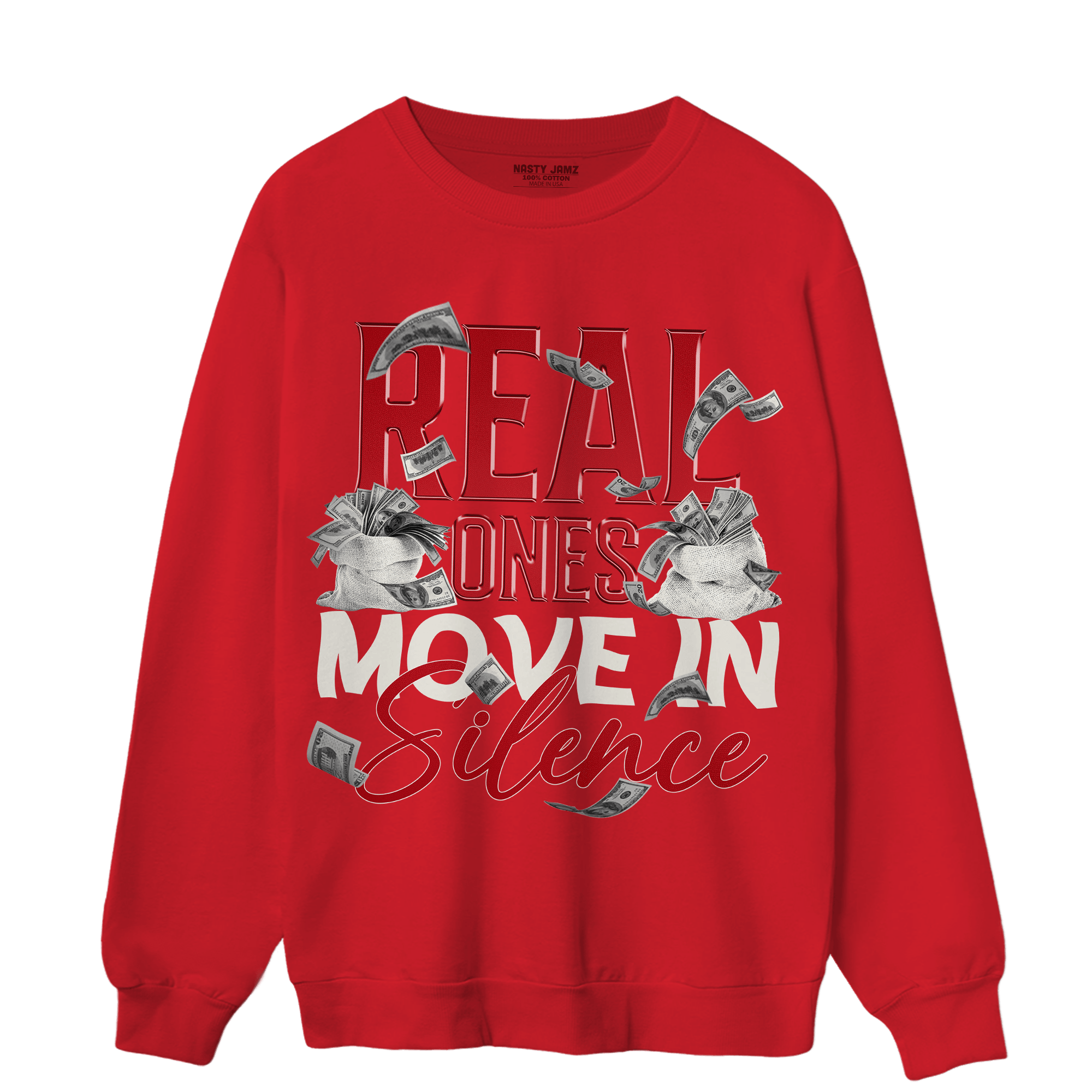 Low OG Trophy Room 1s Sweatshirt Match Move In Silence Money - NastyJamz