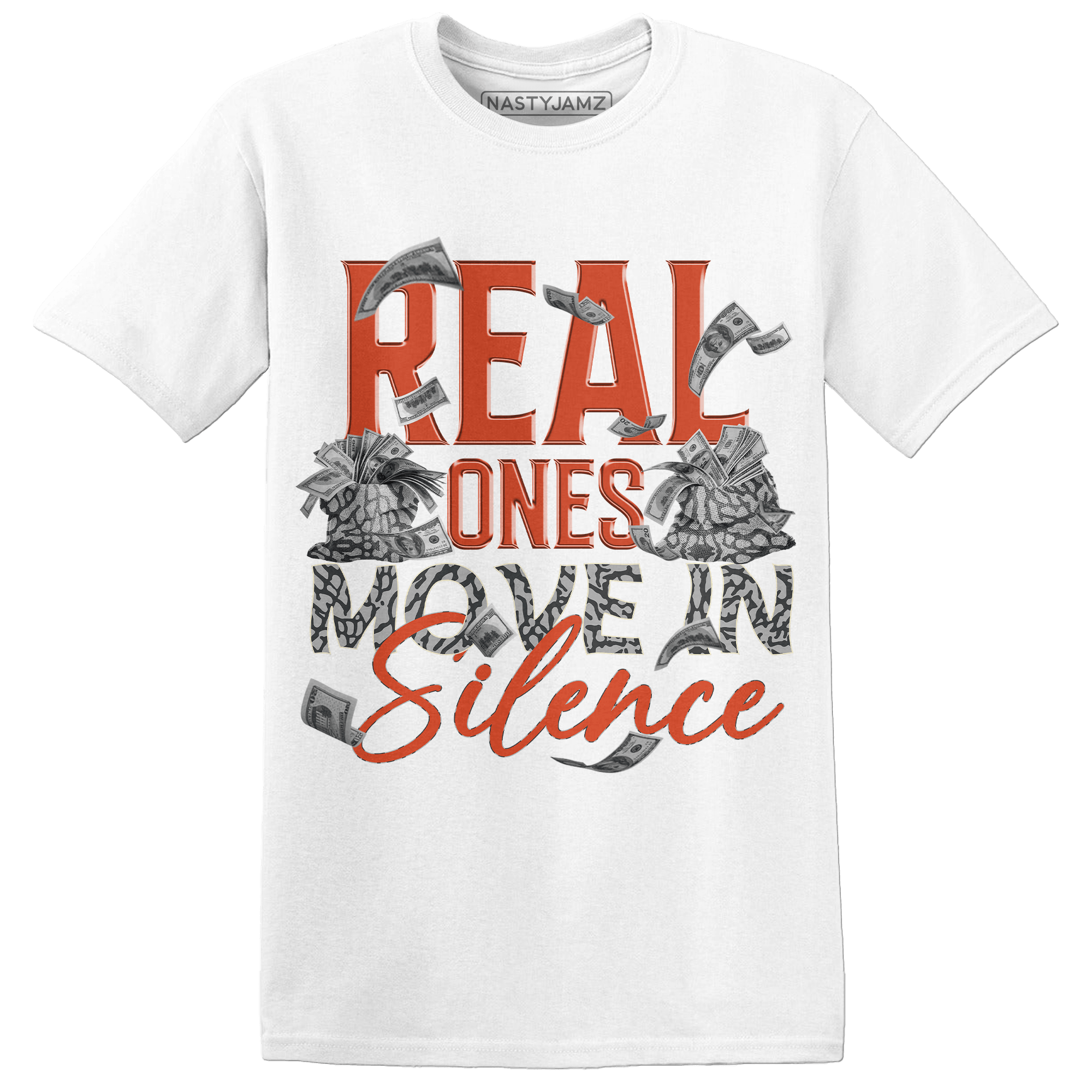 Georgia Peach 3s T Shirt Match Move In Silence Money - NastyJamz