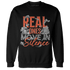 Georgia Peach 3s Sweatshirt Match Move In Silence Money - NastyJamz