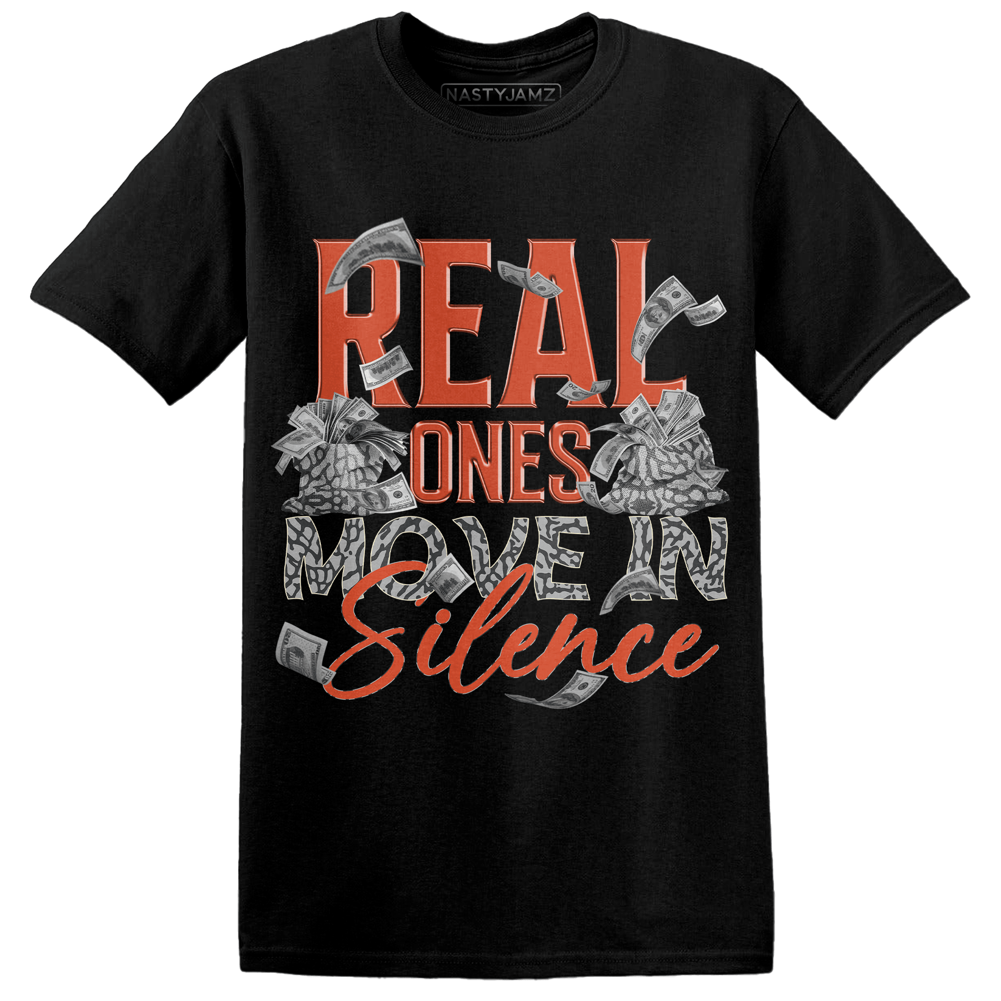 Georgia Peach 3s T Shirt Match Move In Silence Money - NastyJamz