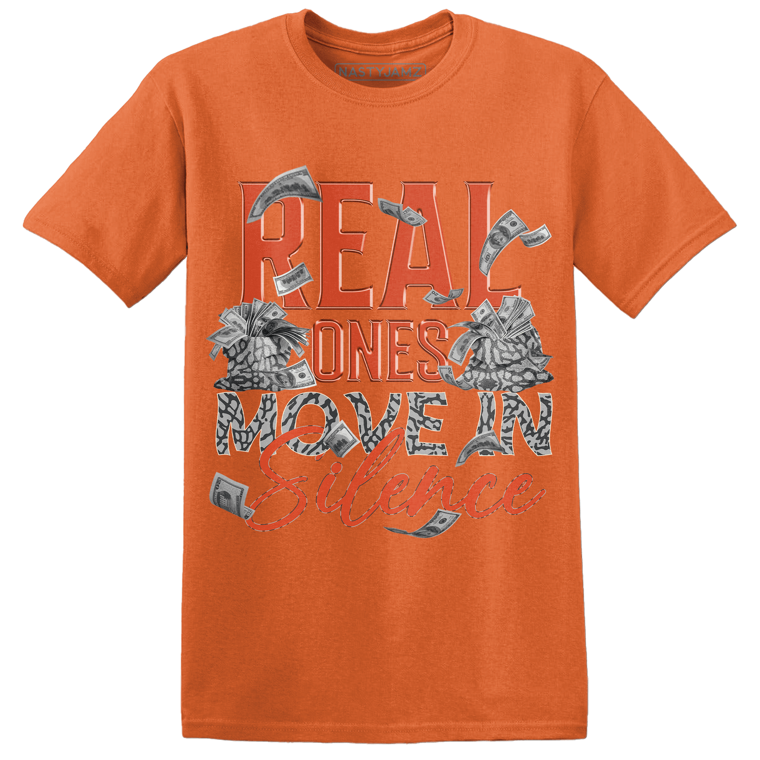 Georgia Peach 3s T Shirt Match Move In Silence Money - NastyJamz