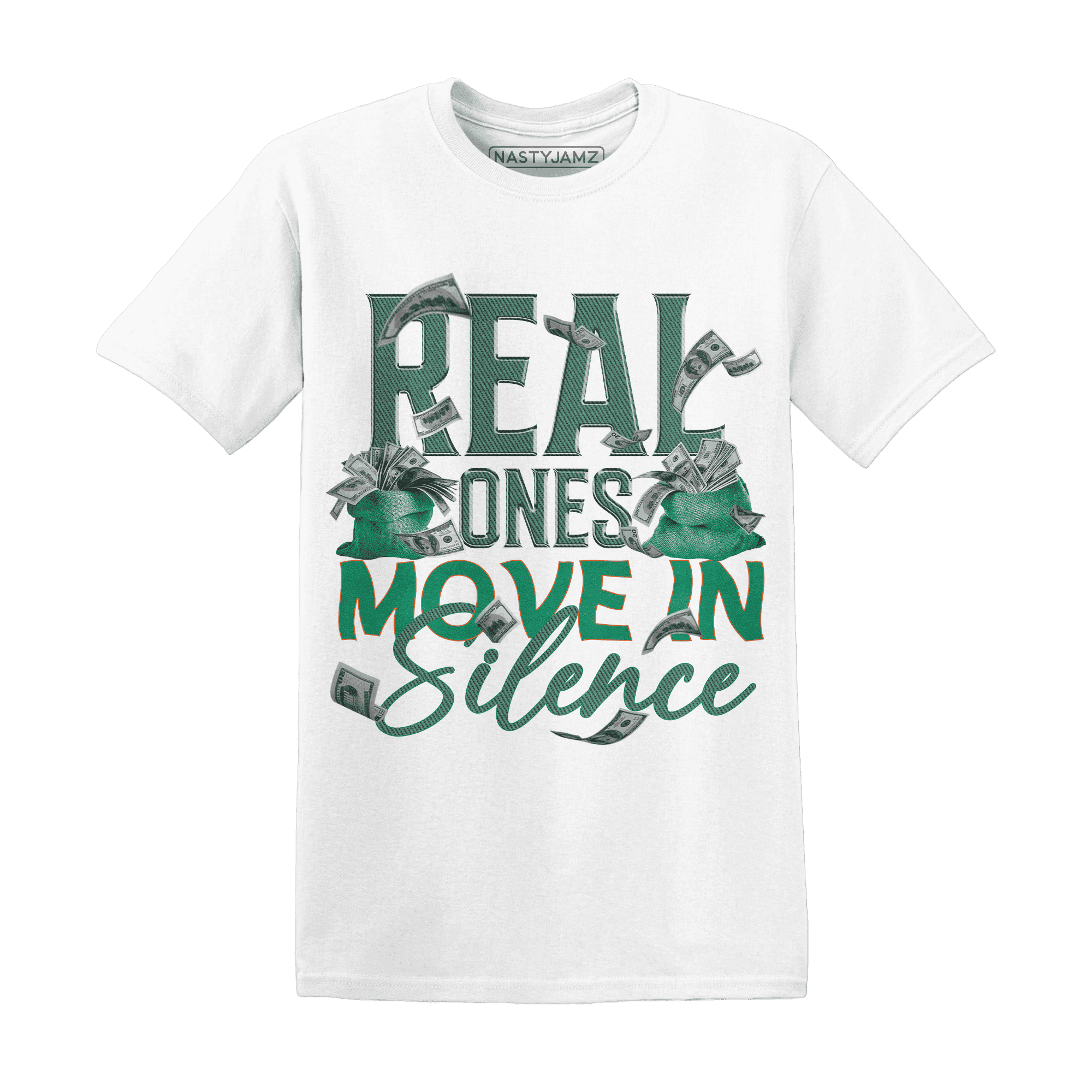 Nina CN Abney 3s T Shirt Match Move In Silence Money - NastyJamz
