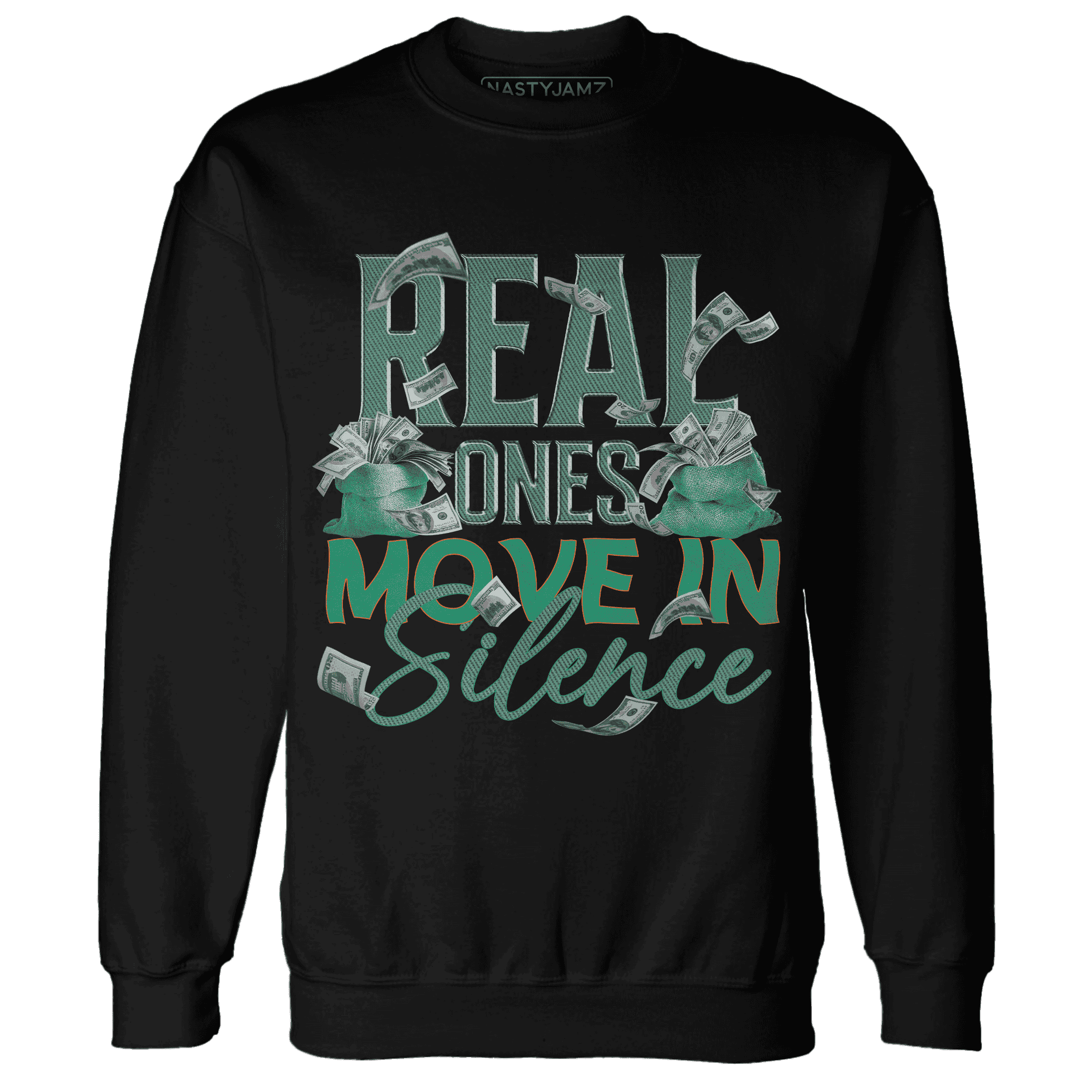 Nina CN Abney 3s Sweatshirt Match Move In Silence Money - NastyJamz
