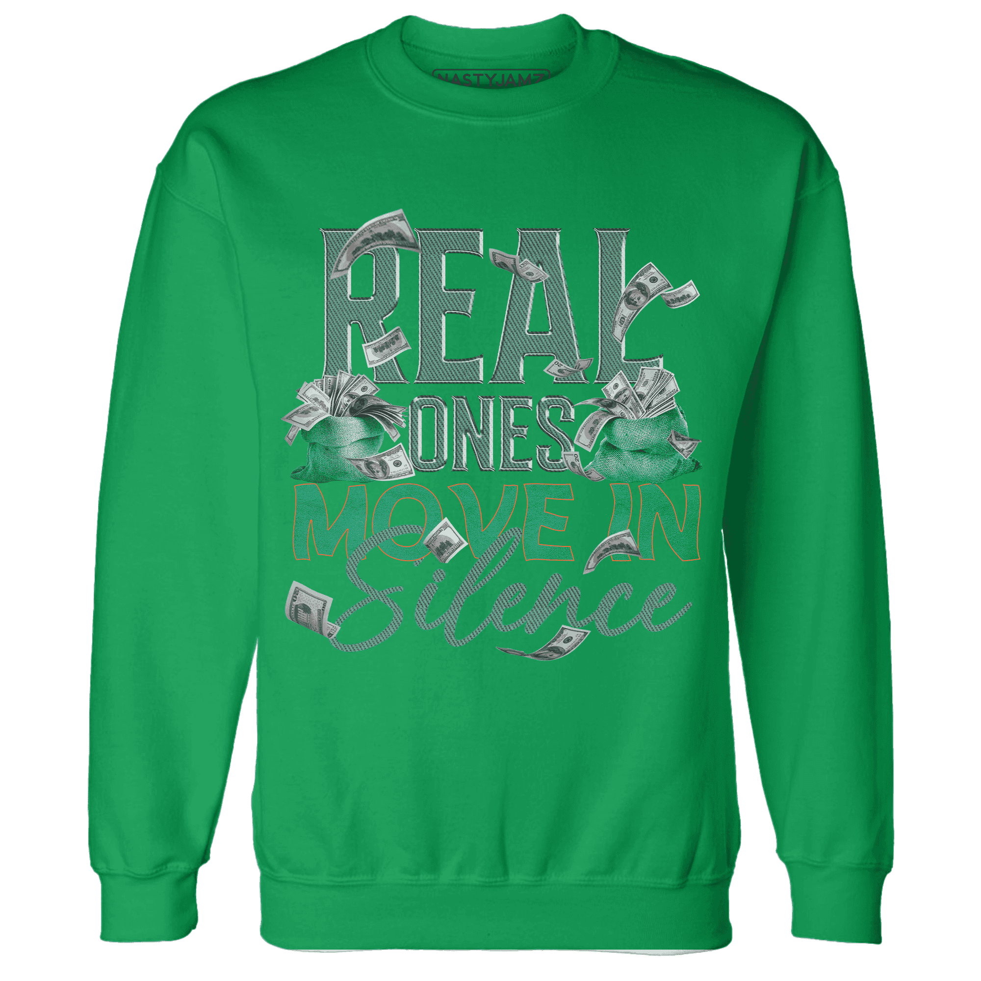 Nina CN Abney 3s Sweatshirt Match Move In Silence Money - NastyJamz