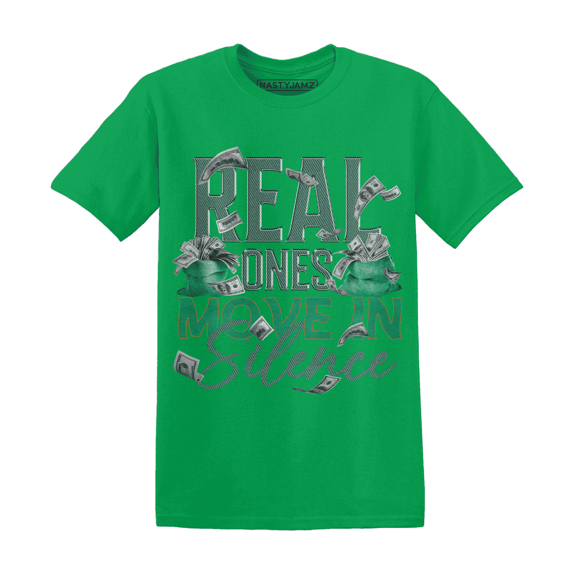 Nina CN Abney 3s T Shirt Match Move In Silence Money - NastyJamz