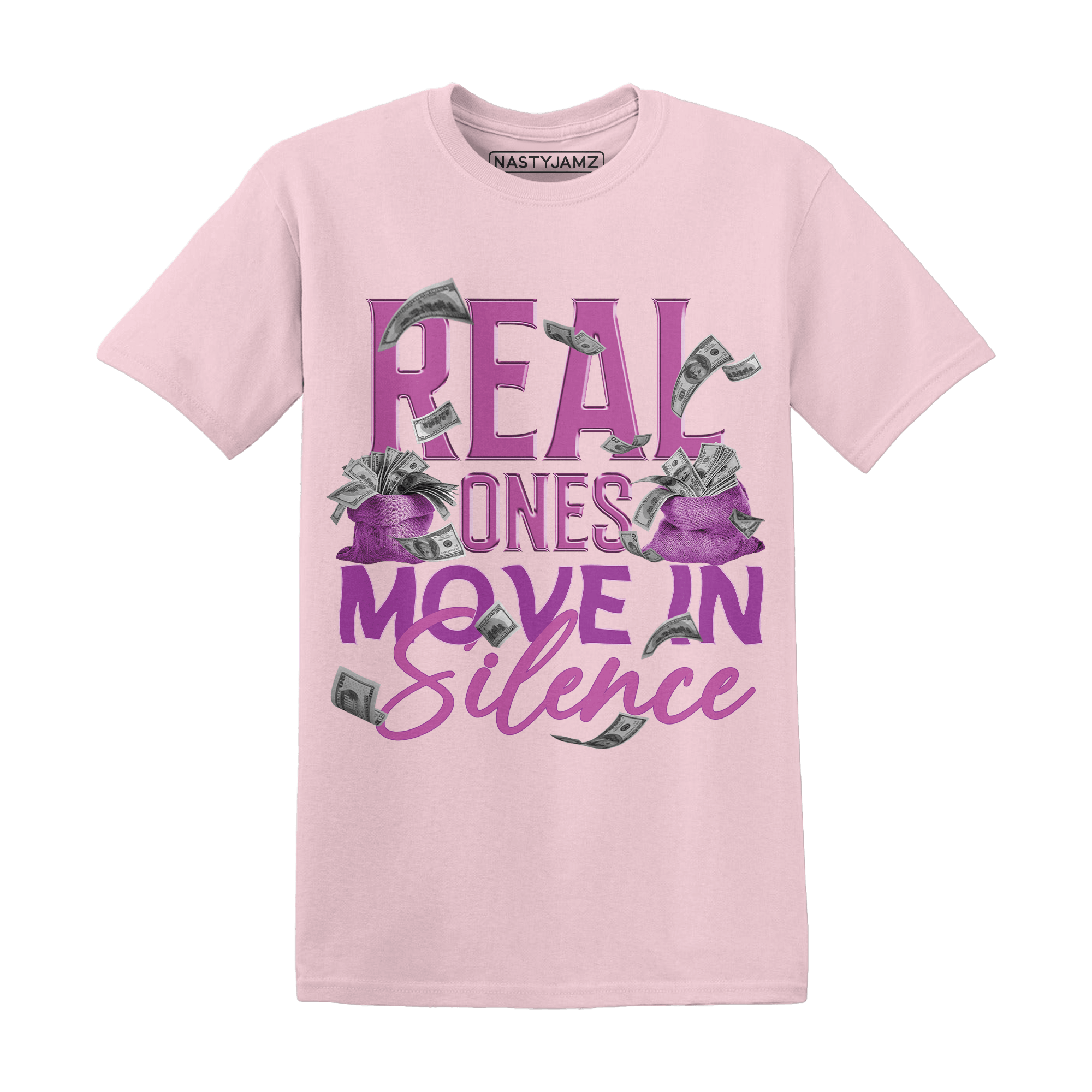 GS Hyper Violet 4s T Shirt Match Move In Silence Money - NastyJamz