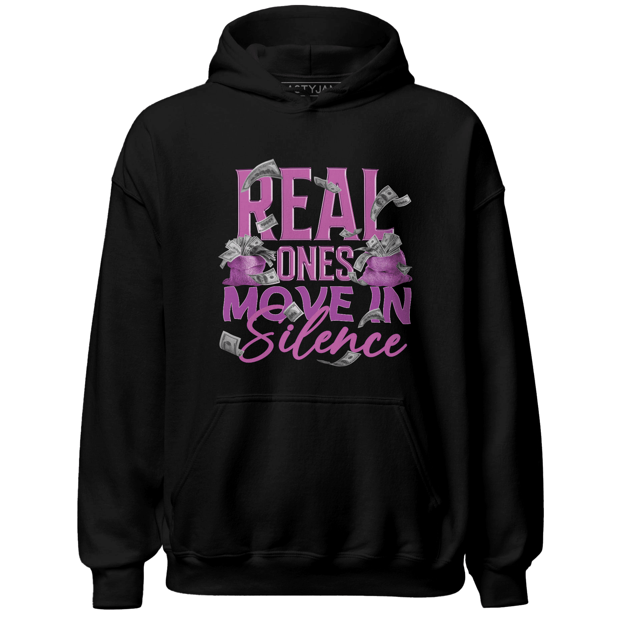 GS Hyper Violet 4s Hoodie Match Move In Silence Money - NastyJamz