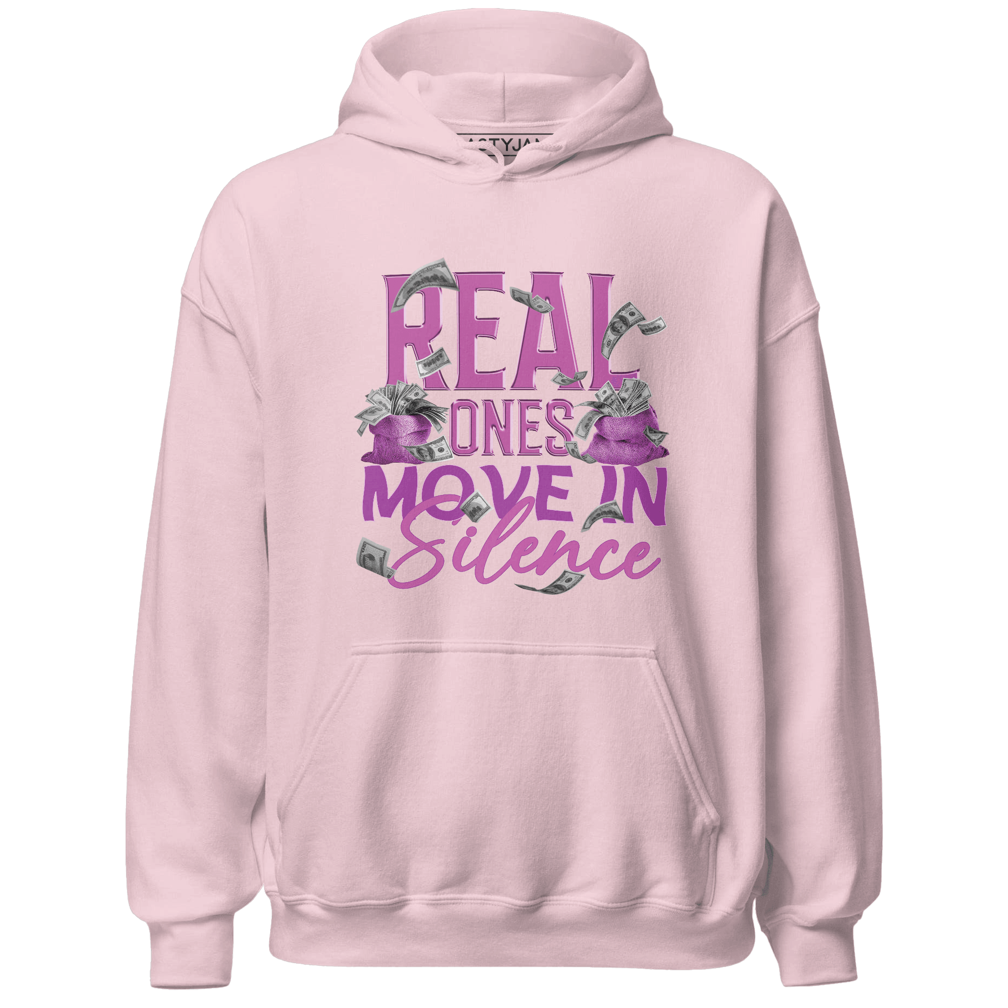 GS Hyper Violet 4s Hoodie Match Move In Silence Money - NastyJamz