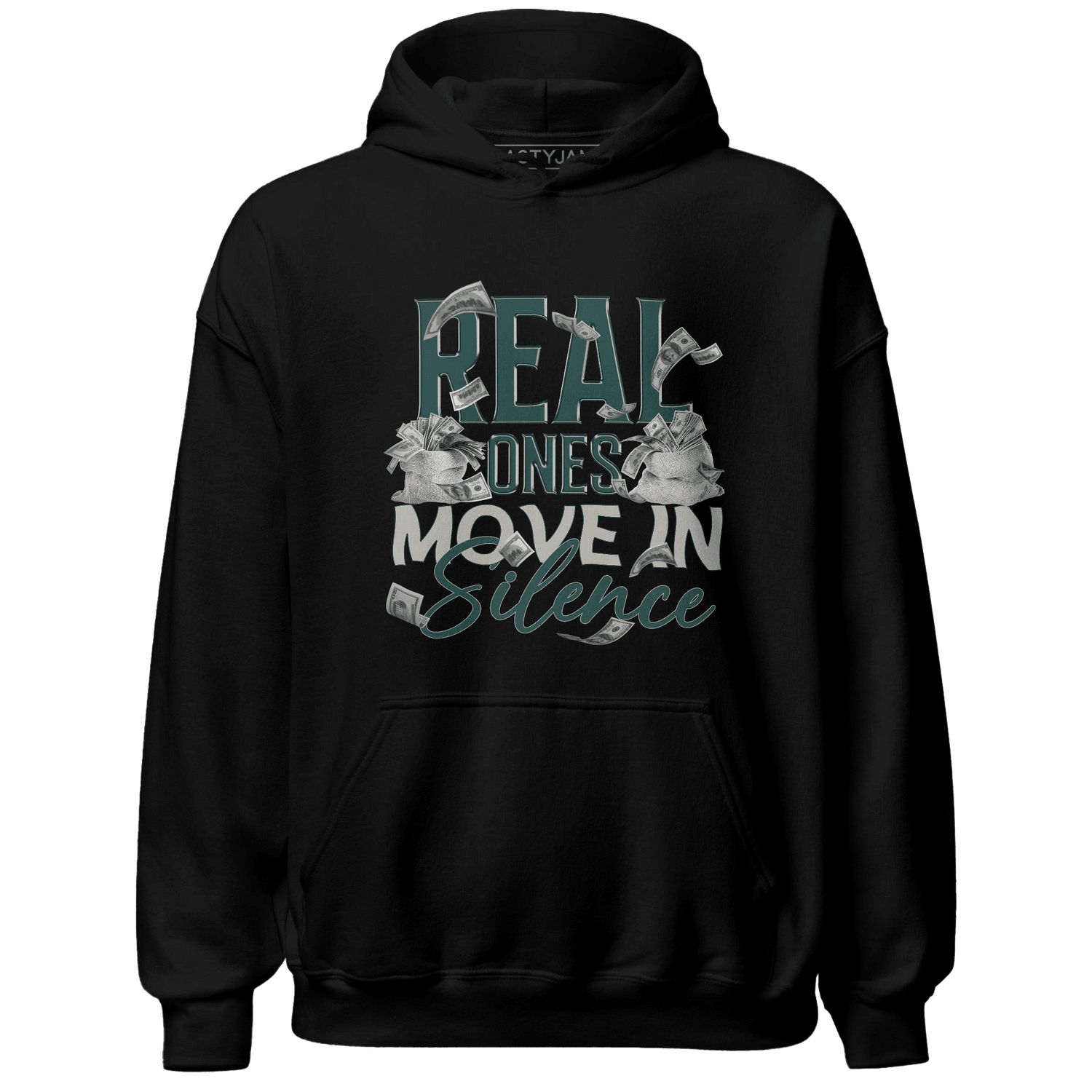 Oxidized Green 4s Hoodie Match Move In Silence Money - NastyJamz