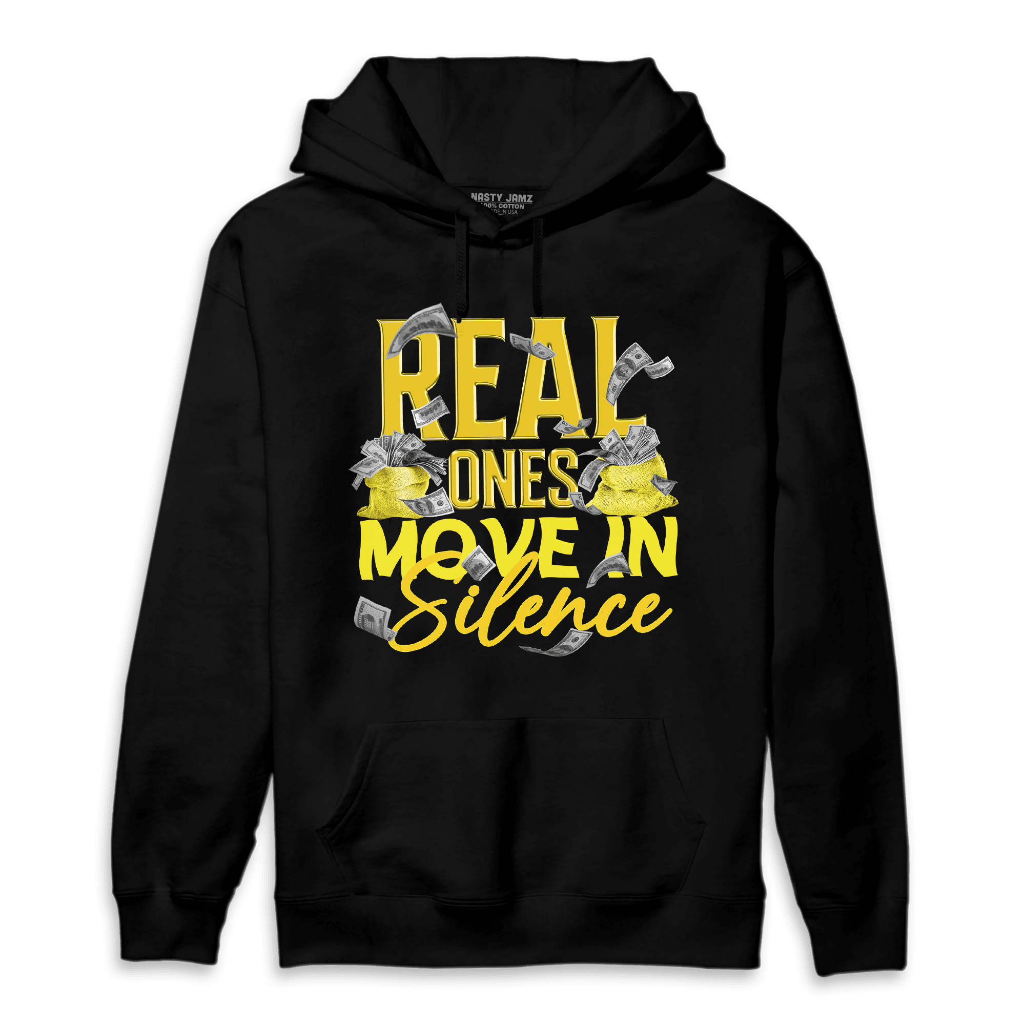Vivid Sulfur 4s Hoodie Match Move In Silence Money - NastyJamz