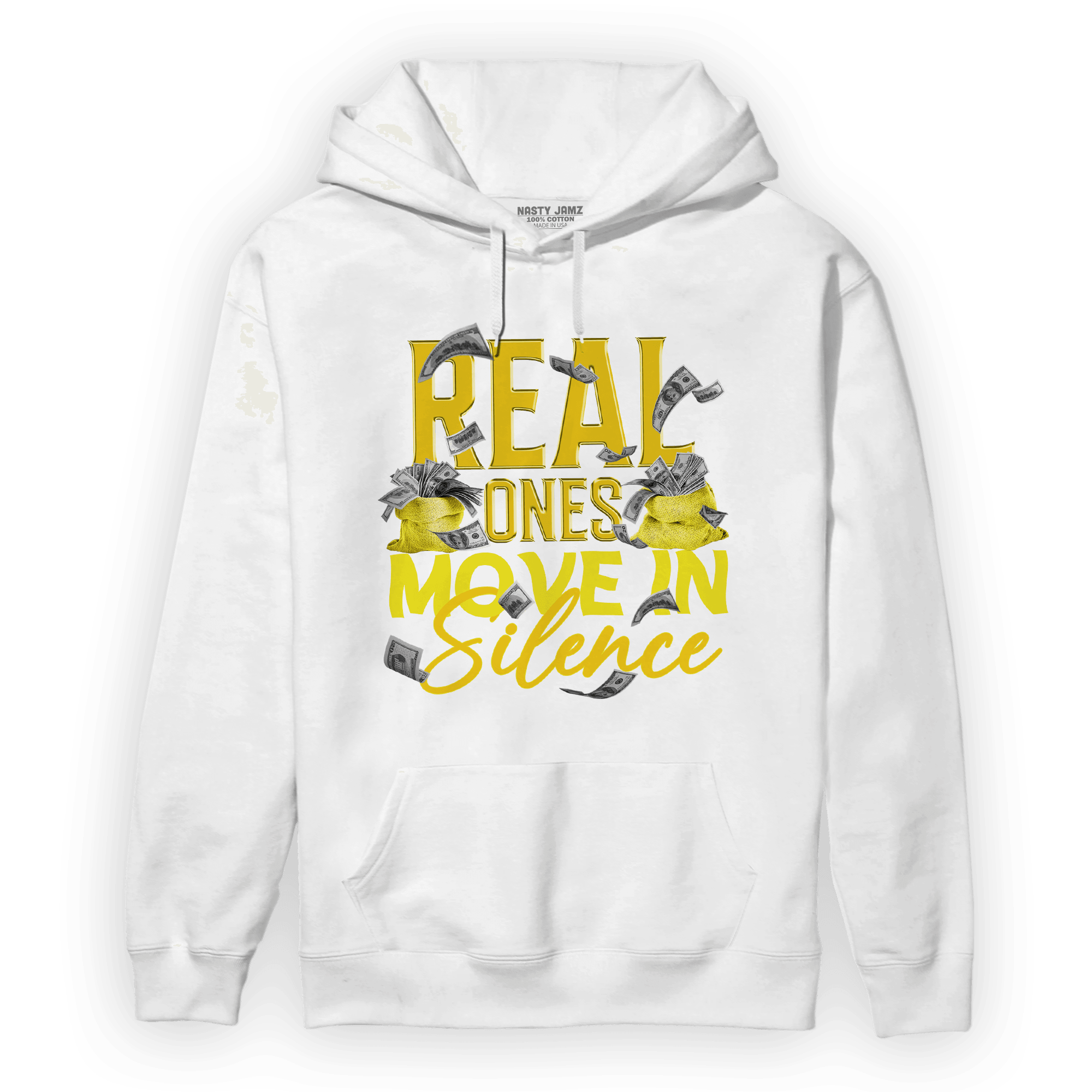 Vivid Sulfur 4s Hoodie Match Move In Silence Money - NastyJamz