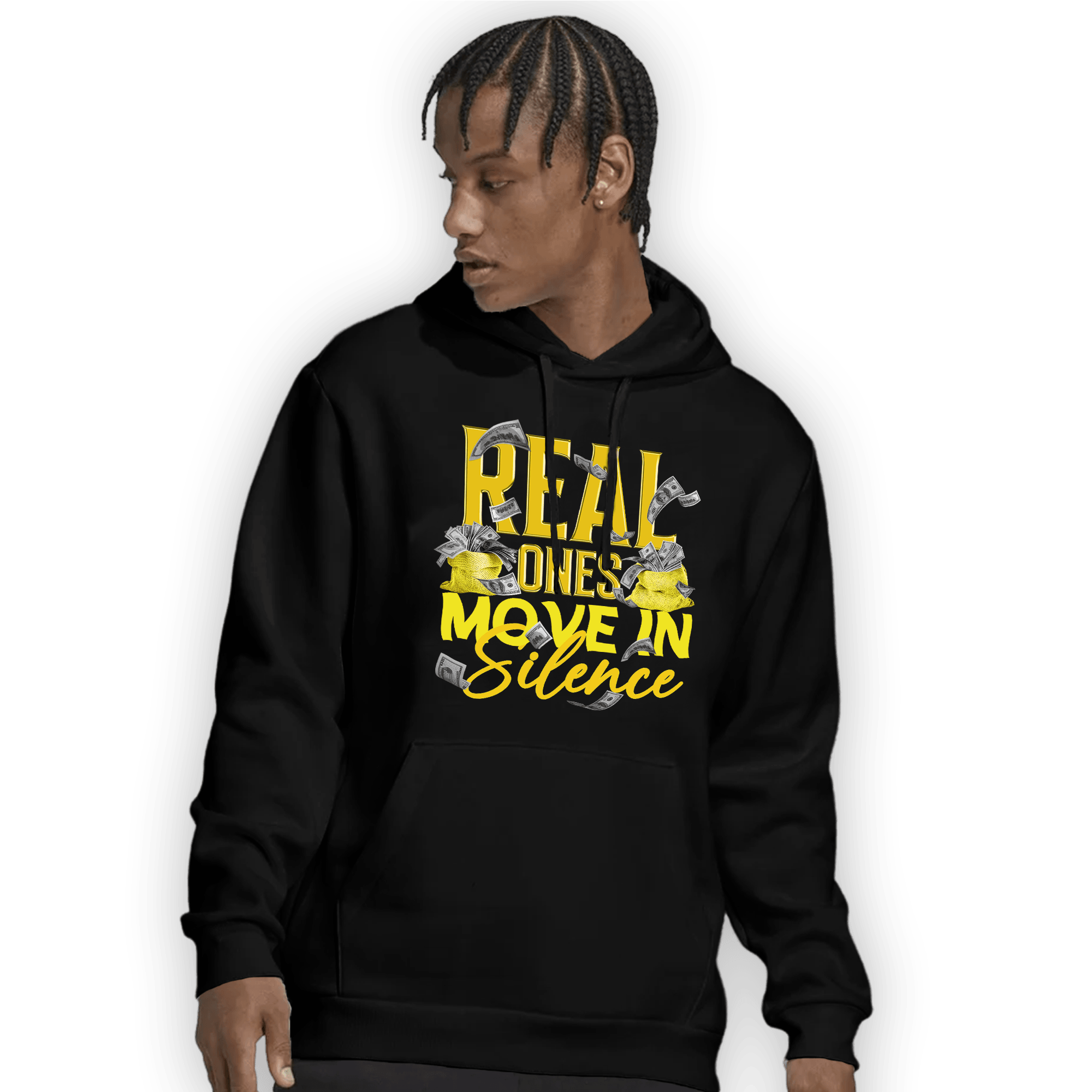 Vivid Sulfur 4s Hoodie Match Move In Silence Money - NastyJamz