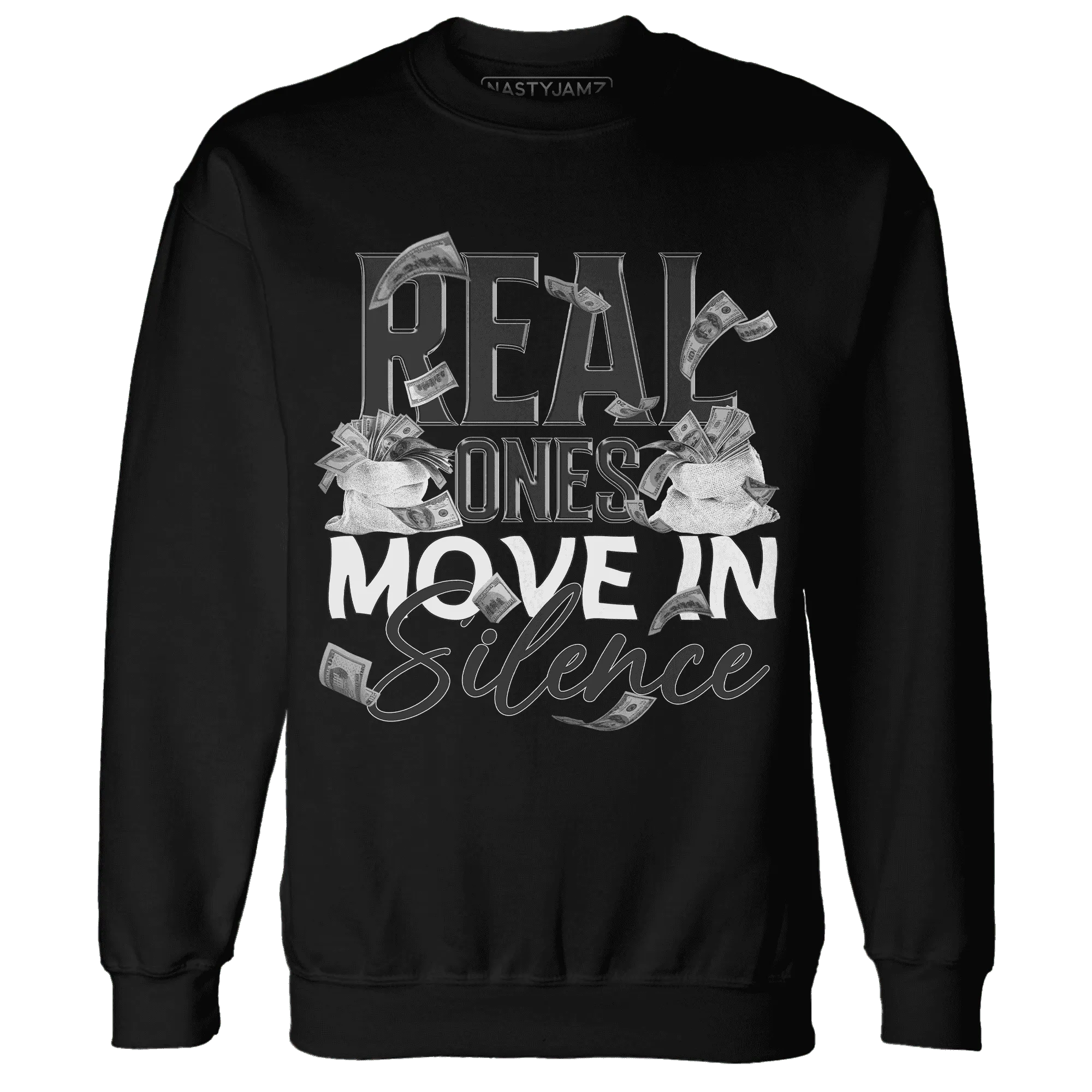 White-Thunder-4s-Sweatshirt-Match-Move-In-Silence-Money