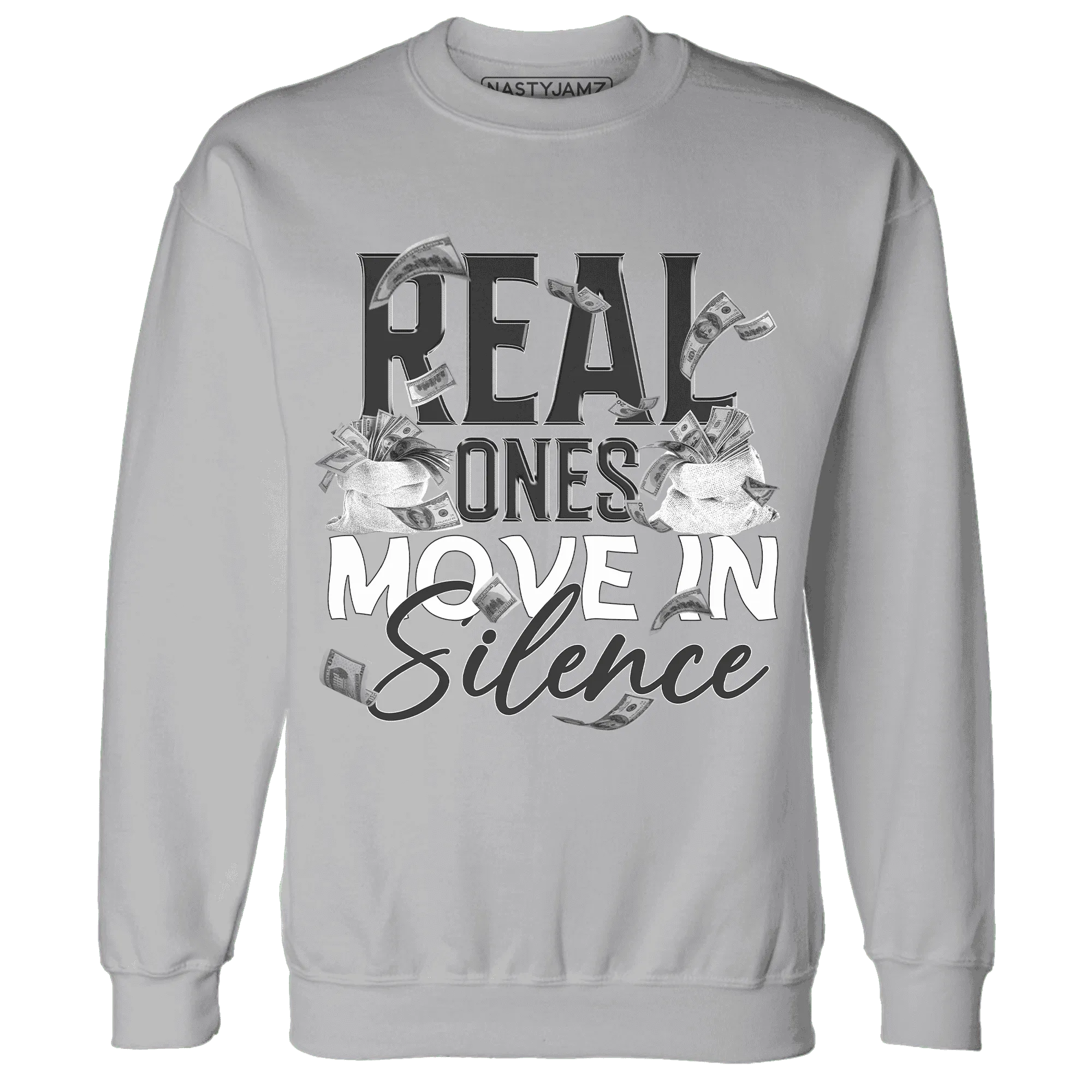 White-Thunder-4s-Sweatshirt-Match-Move-In-Silence-Money