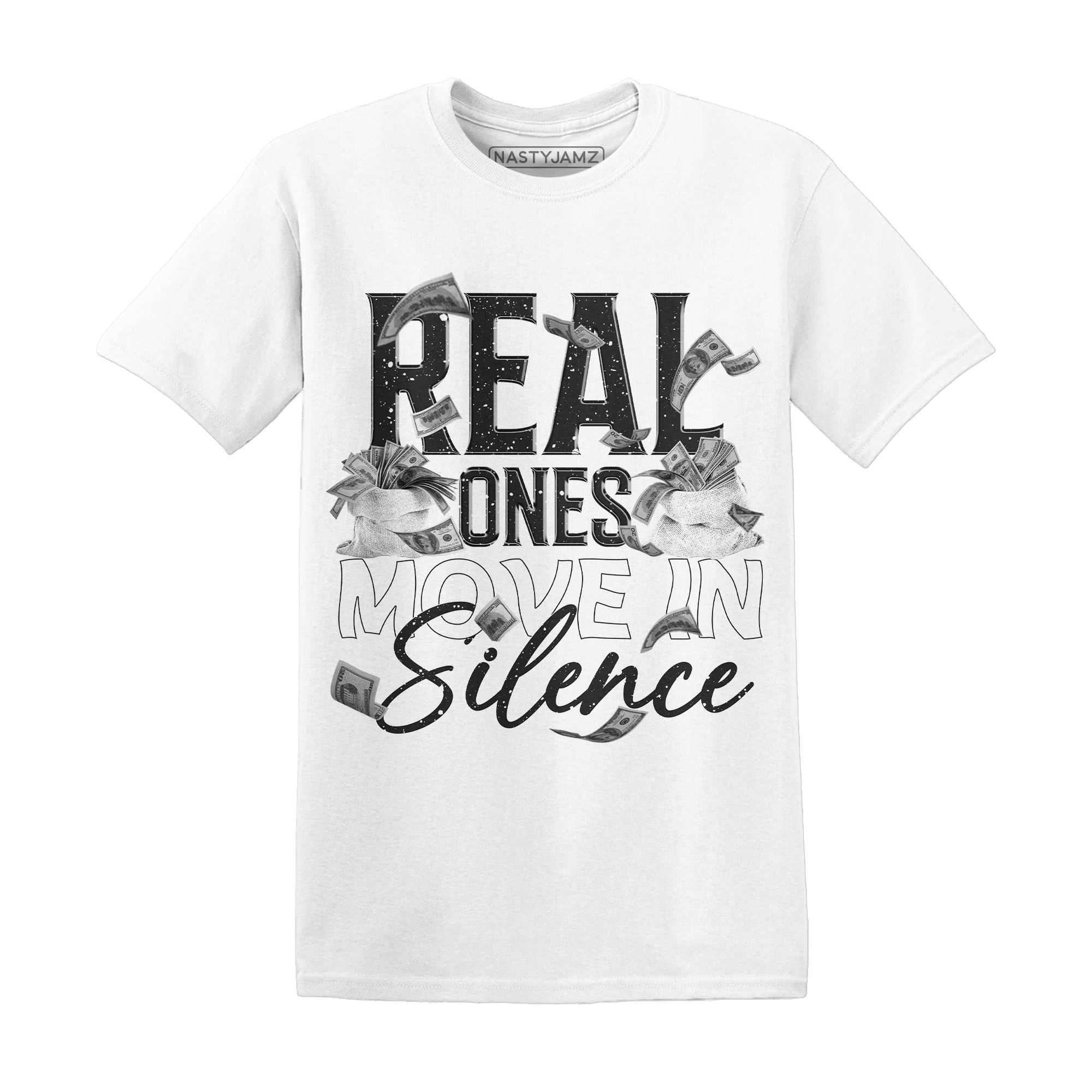 Reverse Oreo 6s T Shirt Match Move In Silence Money - NastyJamz