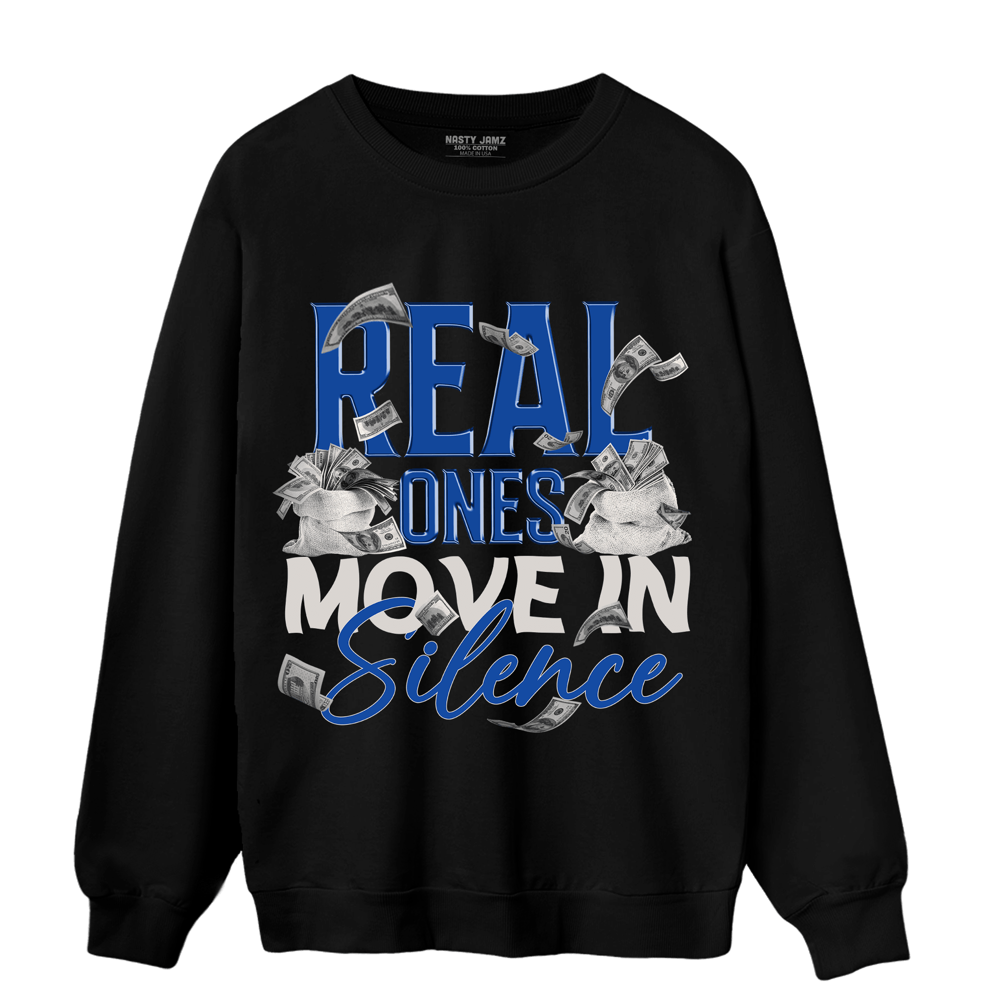 Air Max 1 86 Royal Sweatshirt Match Move In Silence Money - NastyJamz