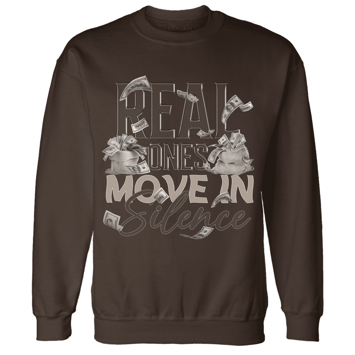 Dunk Low Baroque Brown Sweatshirt Match Move In Silence Money - NastyJamz