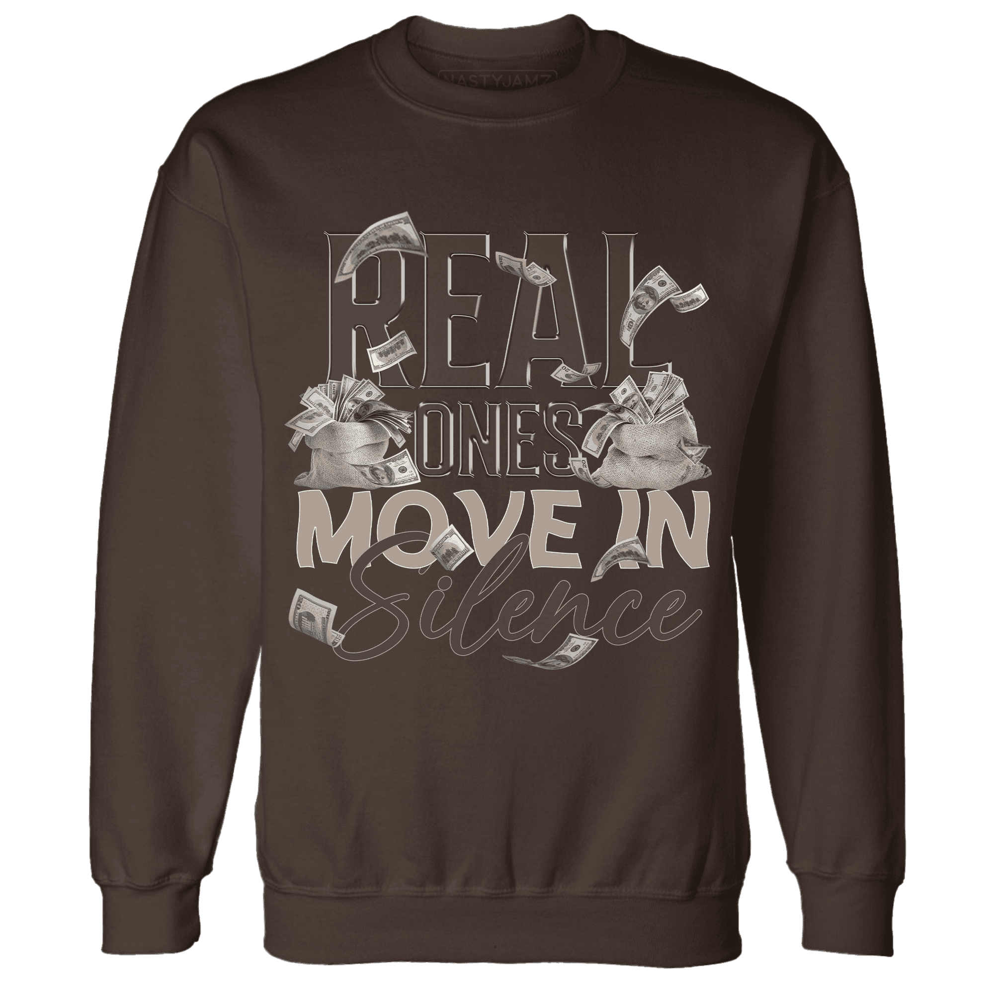 Dunk Low Baroque Brown Sweatshirt Match Move In Silence Money - NastyJamz