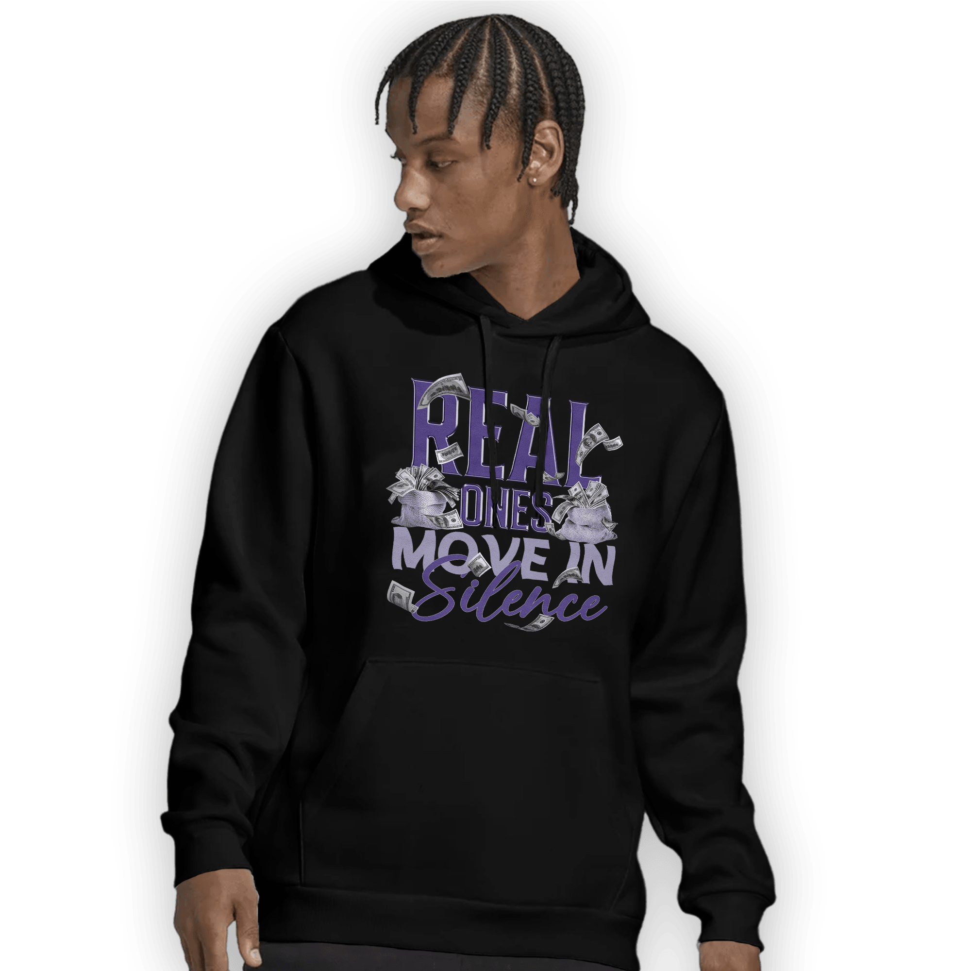 Dunk Low Plum Hoodie Match Move In Silence Money - NastyJamz