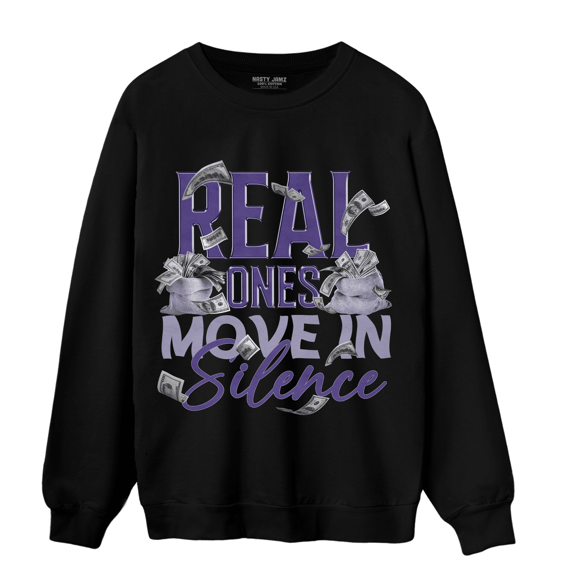 Dunk Low Plum Sweatshirt Match Move In Silence Money - NastyJamz