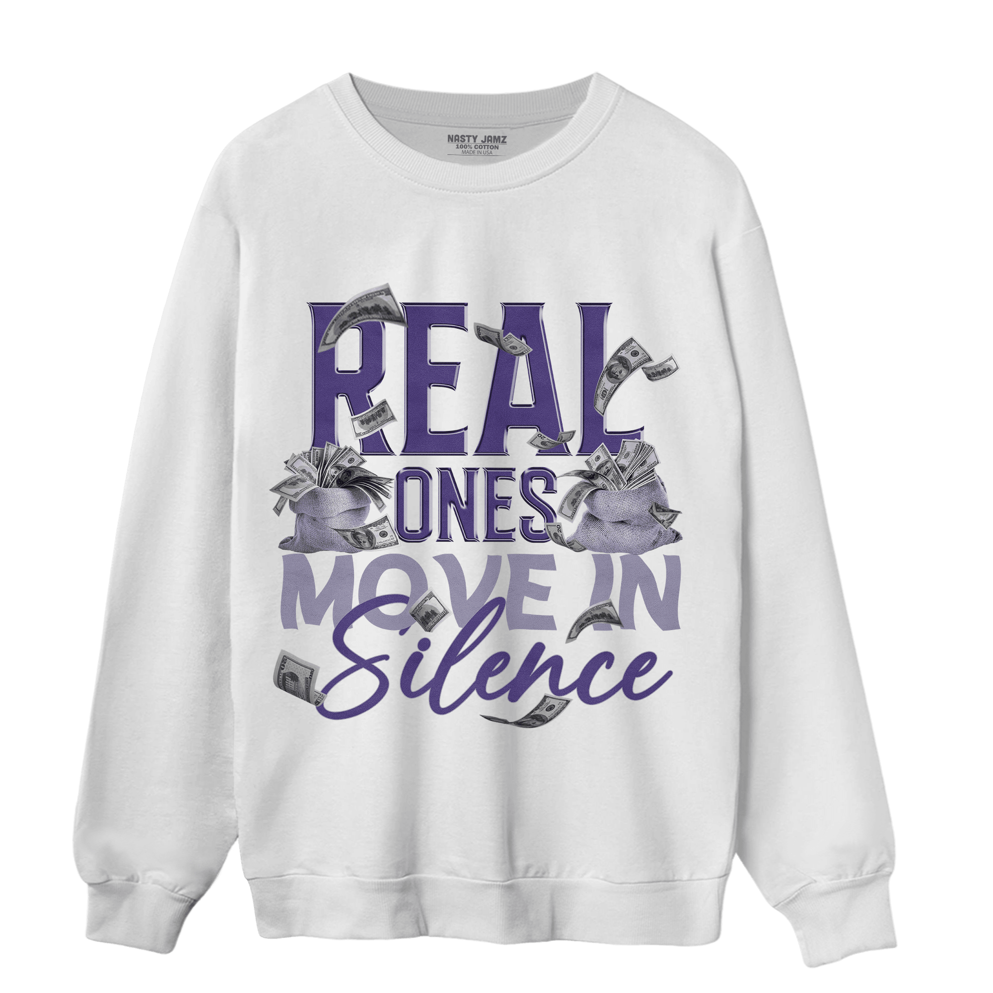 Dunk Low Plum Sweatshirt Match Move In Silence Money - NastyJamz