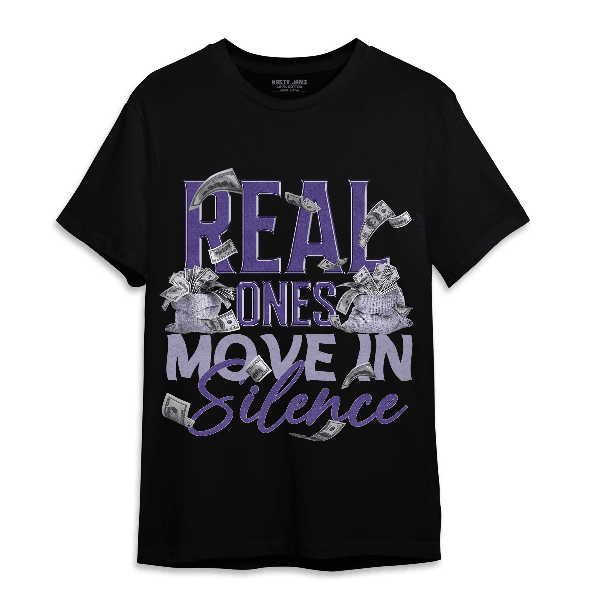Dunk Low Plum T Shirt Match Move In Silence Money - NastyJamz