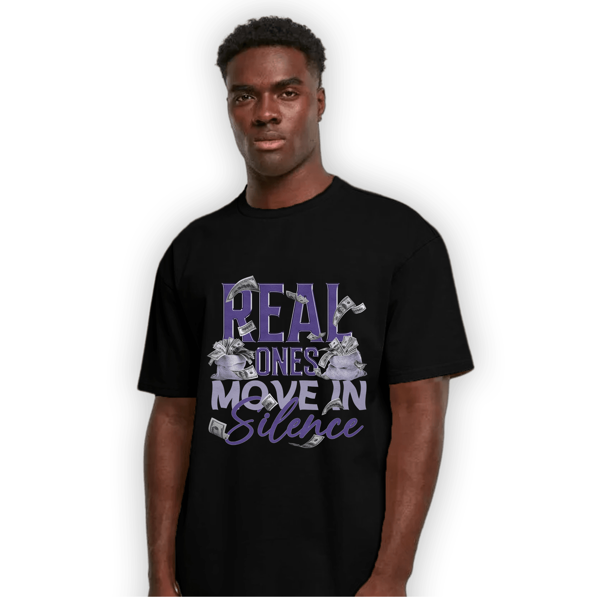 Dunk Low Plum T Shirt Match Move In Silence Money - NastyJamz