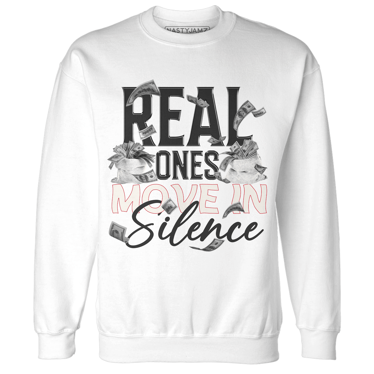 Jumman Jack University Red Sweatshirt Match Move In Silence Money - NastyJamz